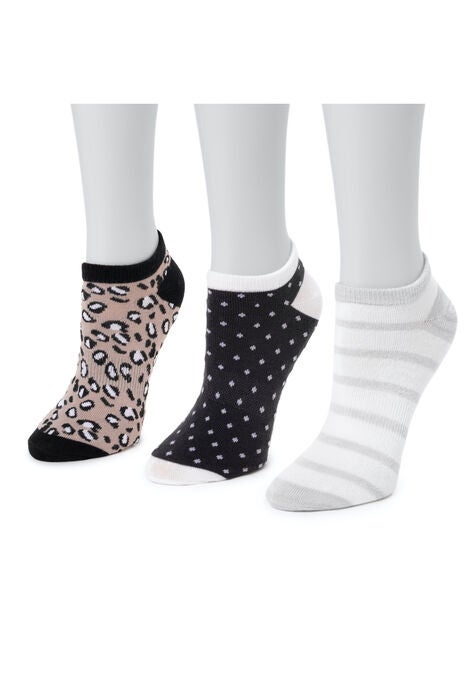 3 Pair Pack Ankle Socks, , alternate image number null