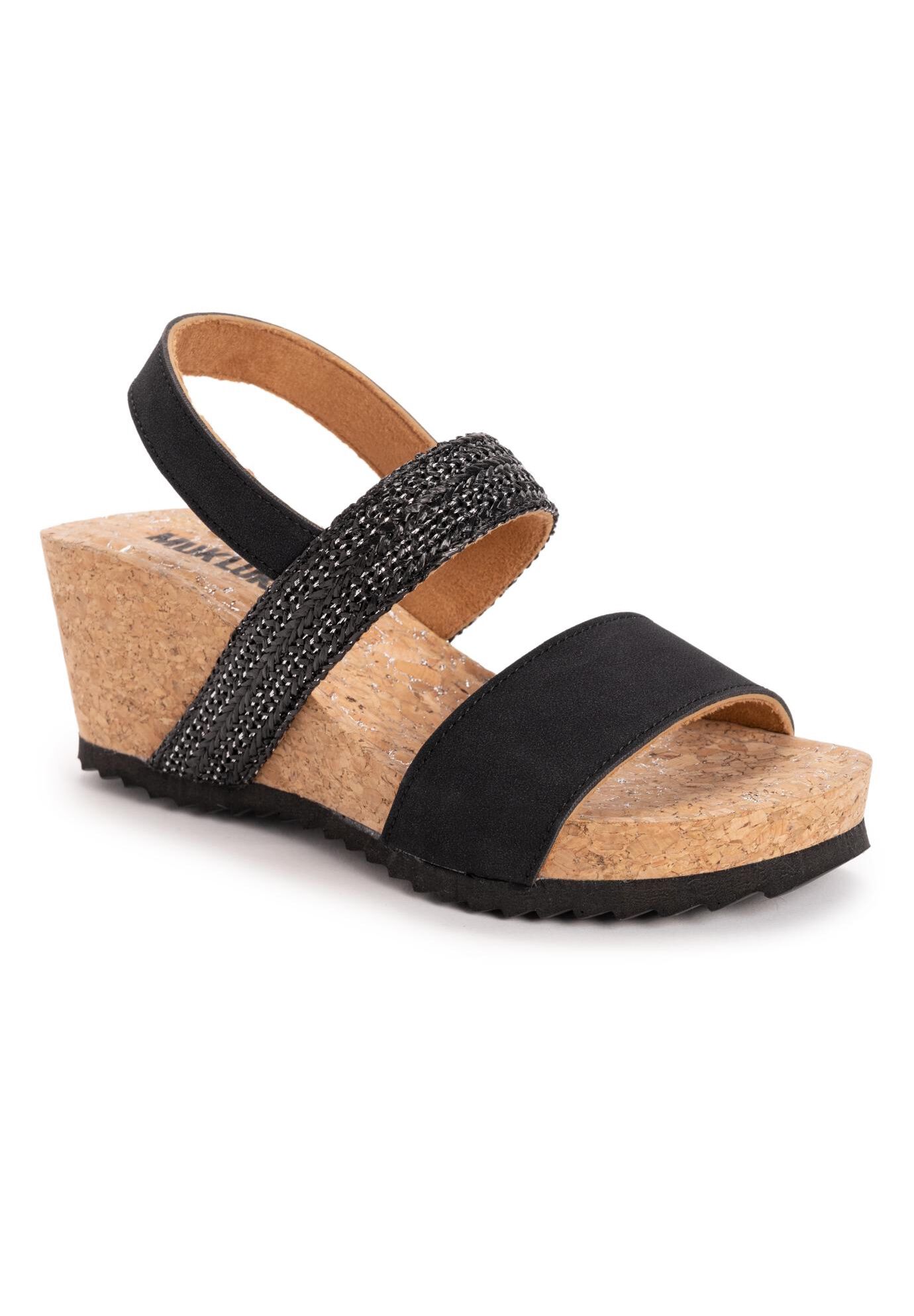 Women&#39;S Wendy Wedge Sandal, BLACK, hi-res image number 0
