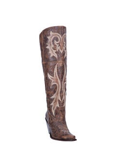 Jilted Over The Knee Western Boot