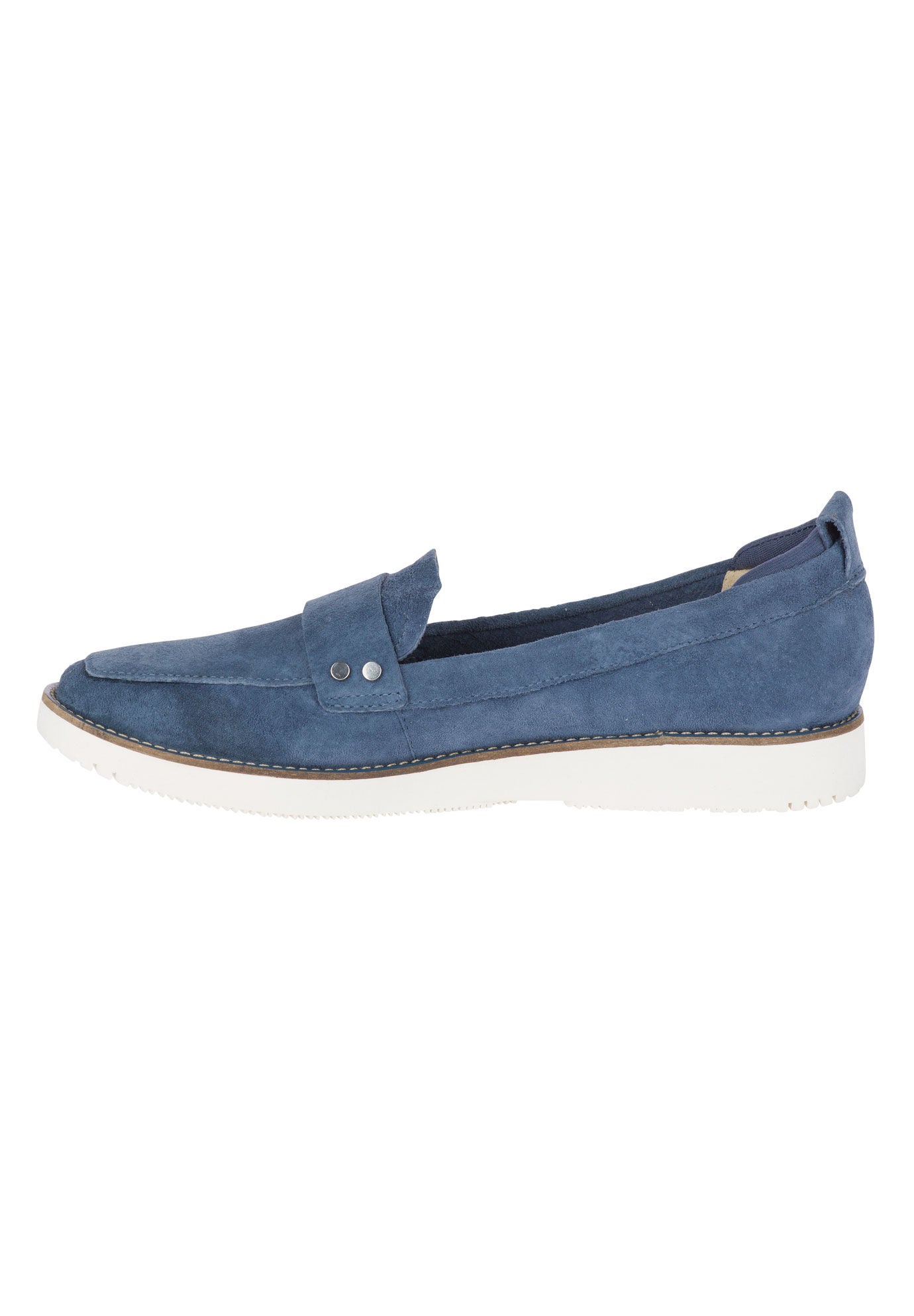 Classic Suede Chowchow Loafers 1 Wedge Heel Black Suede Woman Within