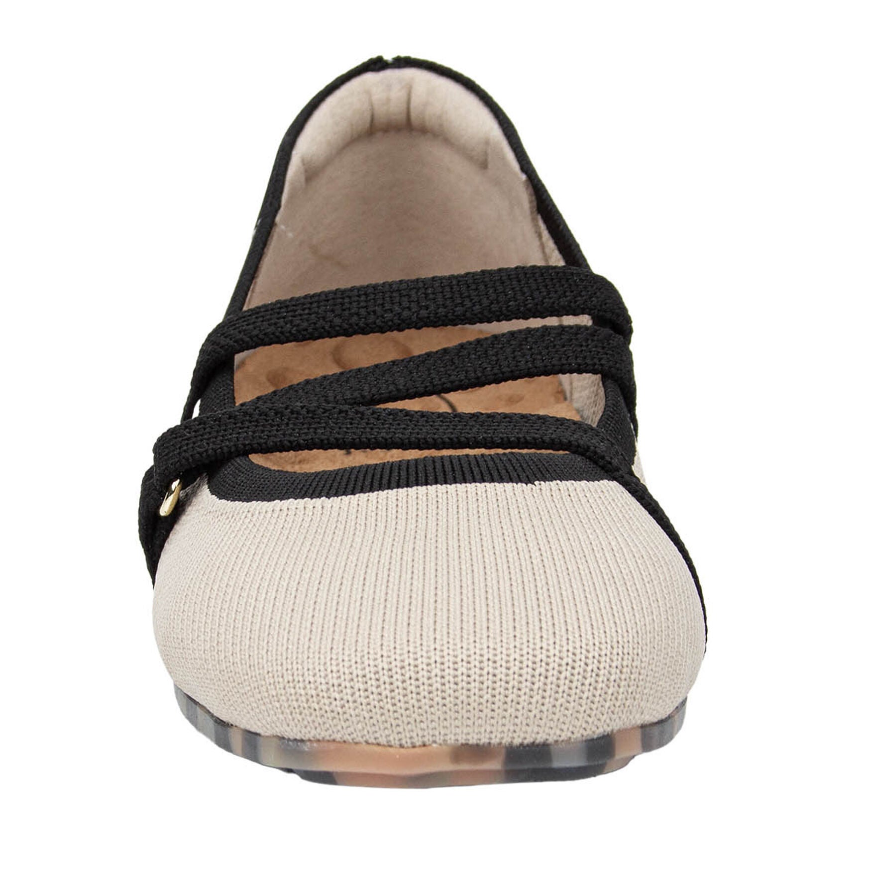 Nicolette Zig Zag Stretch Knit Flat, TAUPE KNIT, alternate image number 4