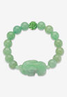Genuine Agate Elephant Stretch Bracelet (10Mm), 8 Inches, , on-hover image number null