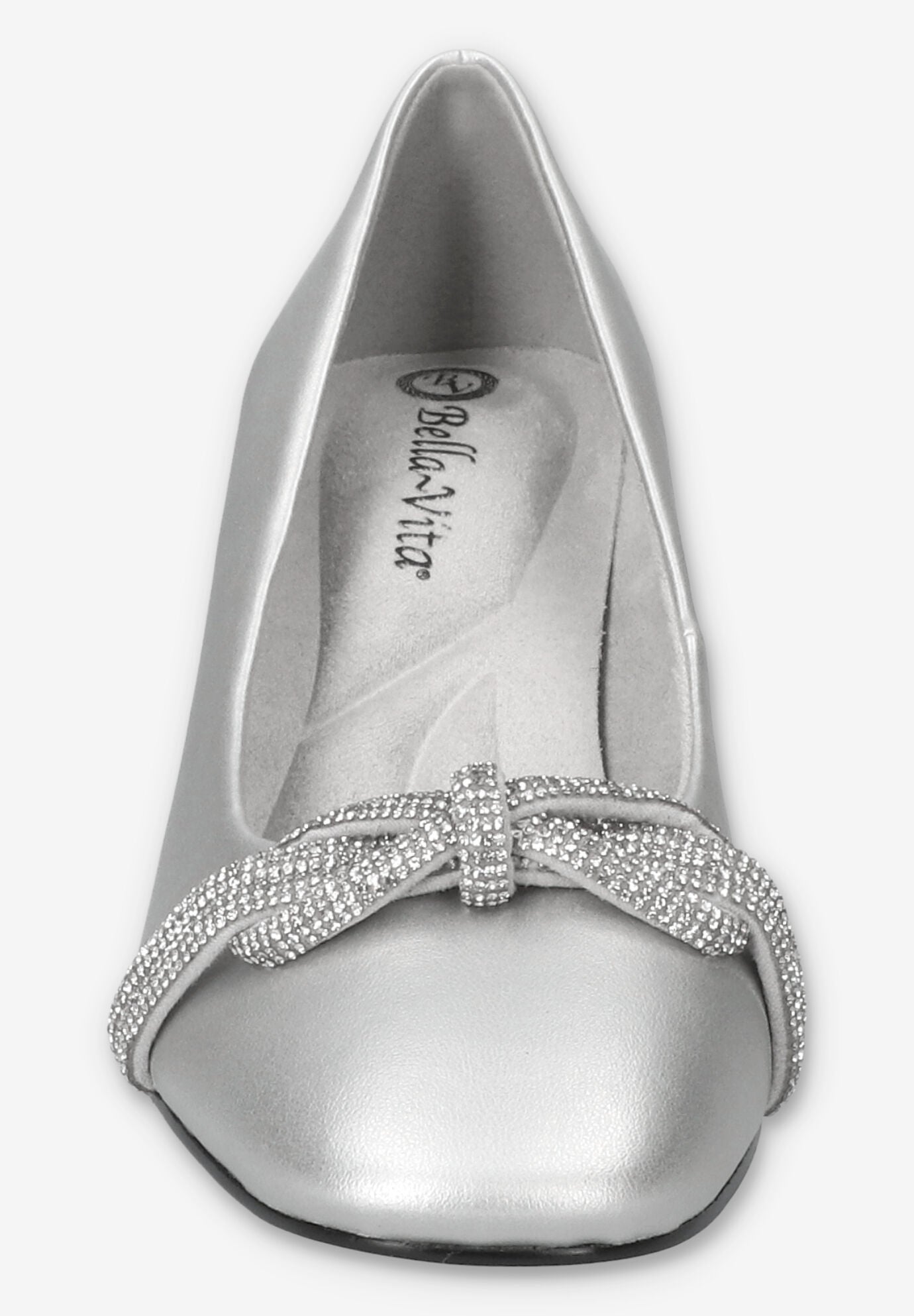 Marigold Square Toe Pump, SILVER, alternate image number 3