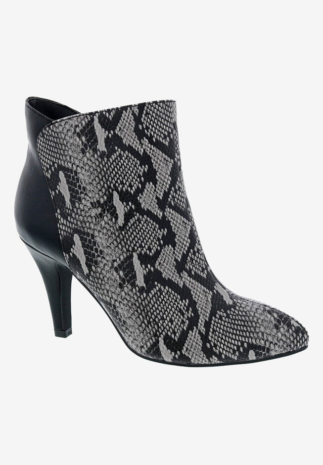 Victoria Bootie, BLACK REPTILE, hi-res image number null
