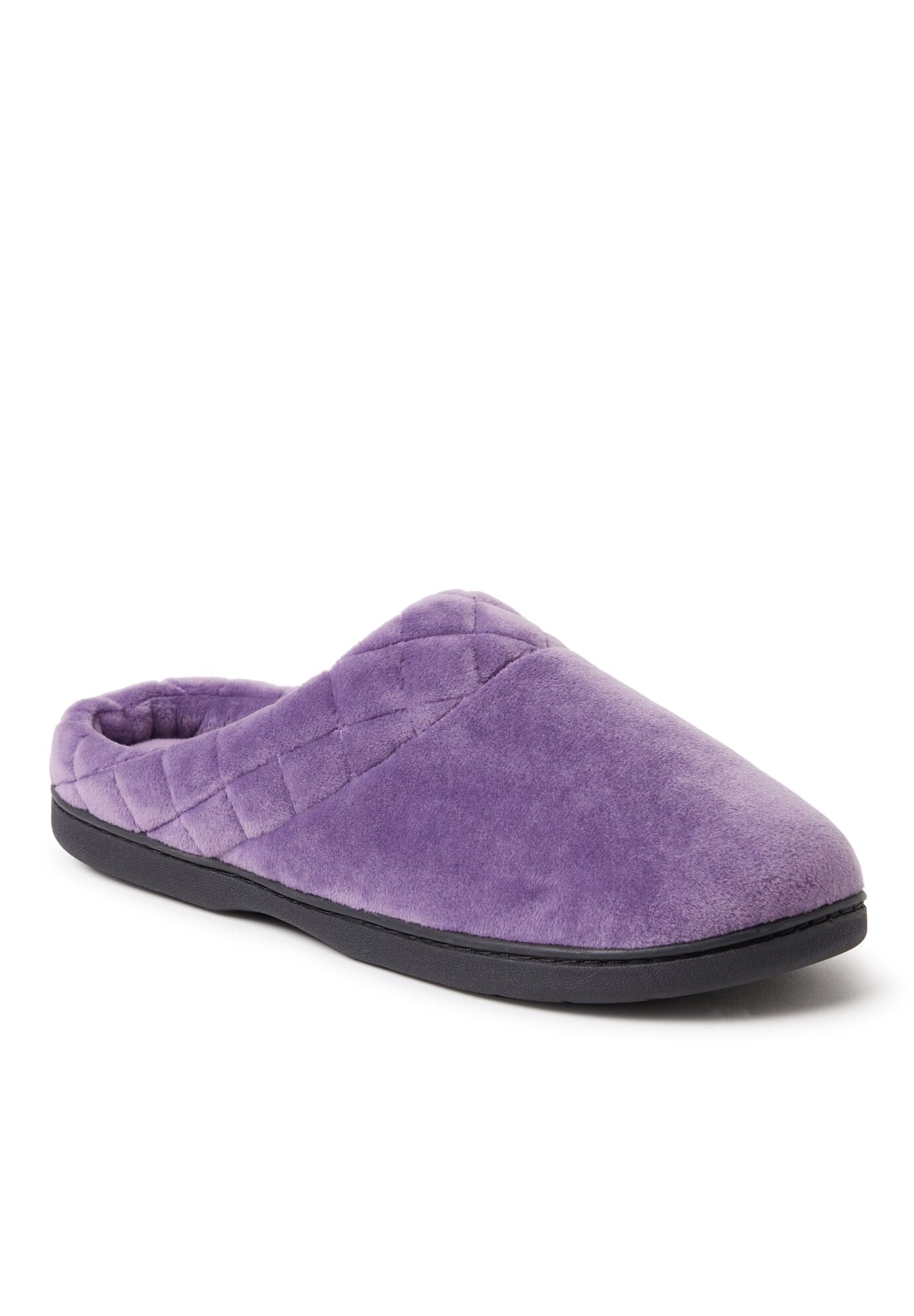 Women's dearfoams quilted velour clog slippers cheap