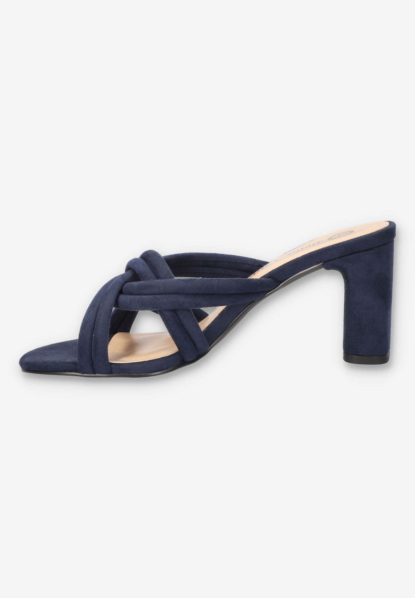 Carmen Heeled Sandal, NAVY SUEDE, alternate image number 4