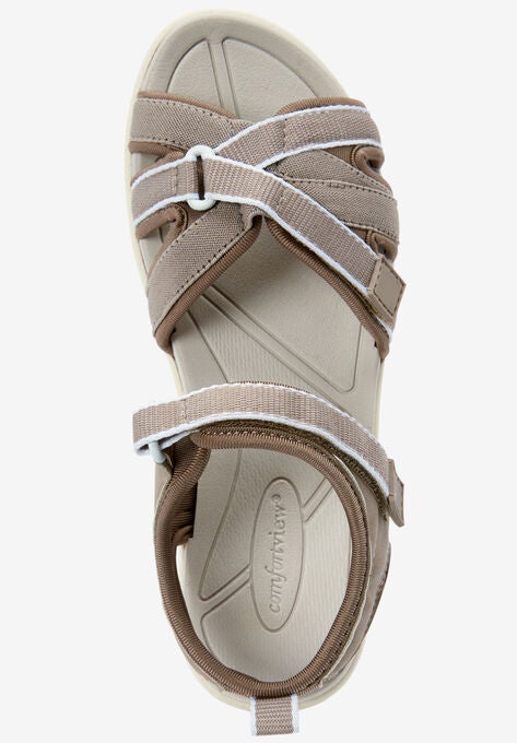 The Annora Sandal By Comfortview Plus Size Casual Sandals