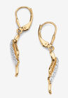 Gold Over Silver Waterfall Drop Drop Earrings (37Mm) Diamond Accent Jewelry, , on-hover image number null