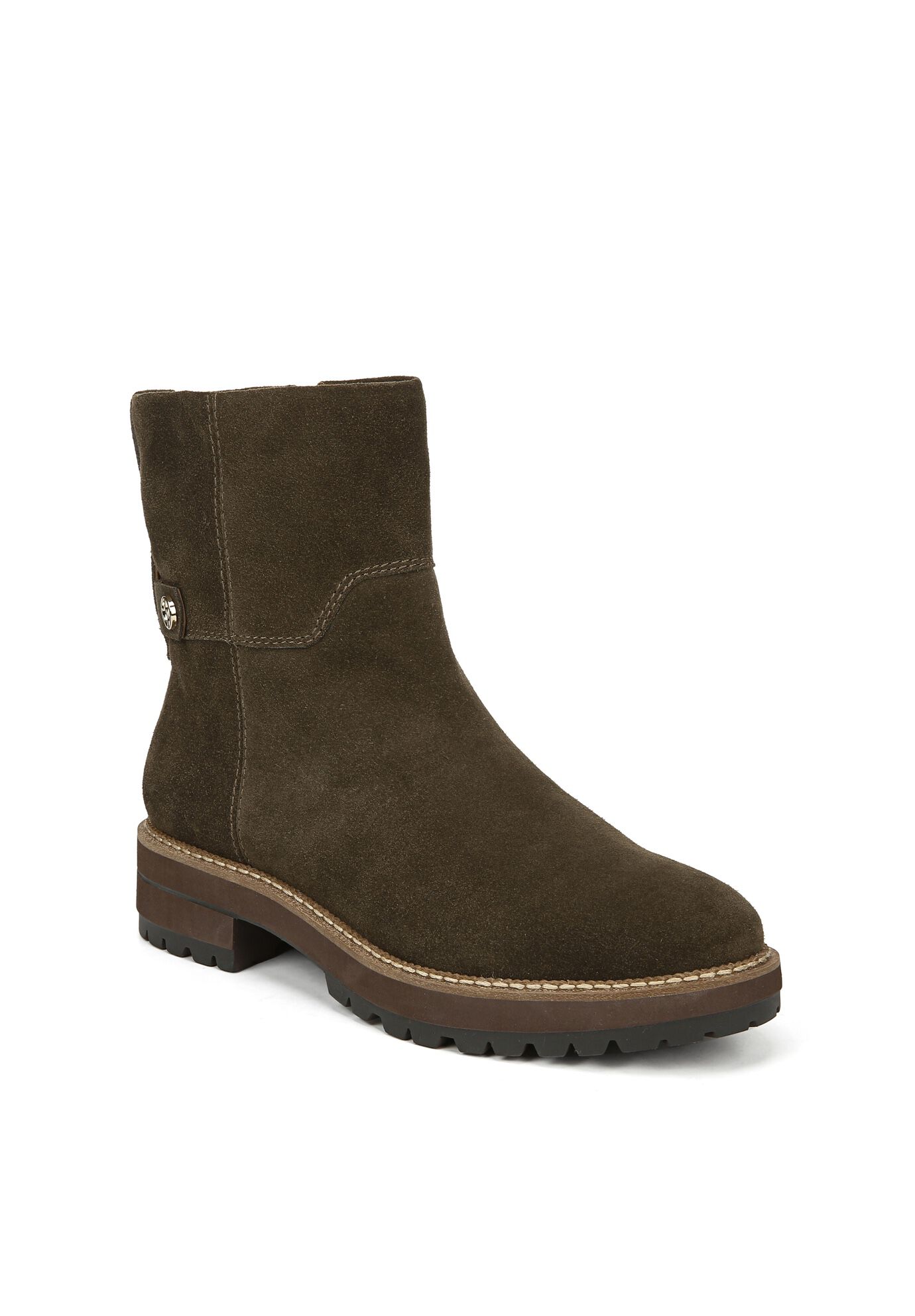 franco sarto suede ankle booties