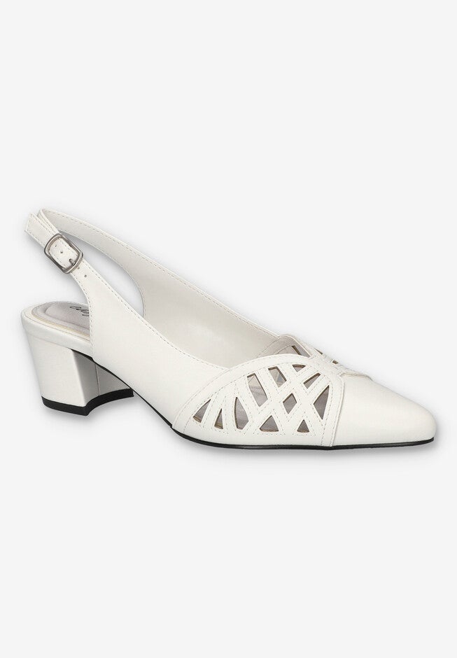 Bizzy Slingback, WHITE, hi-res image number 0