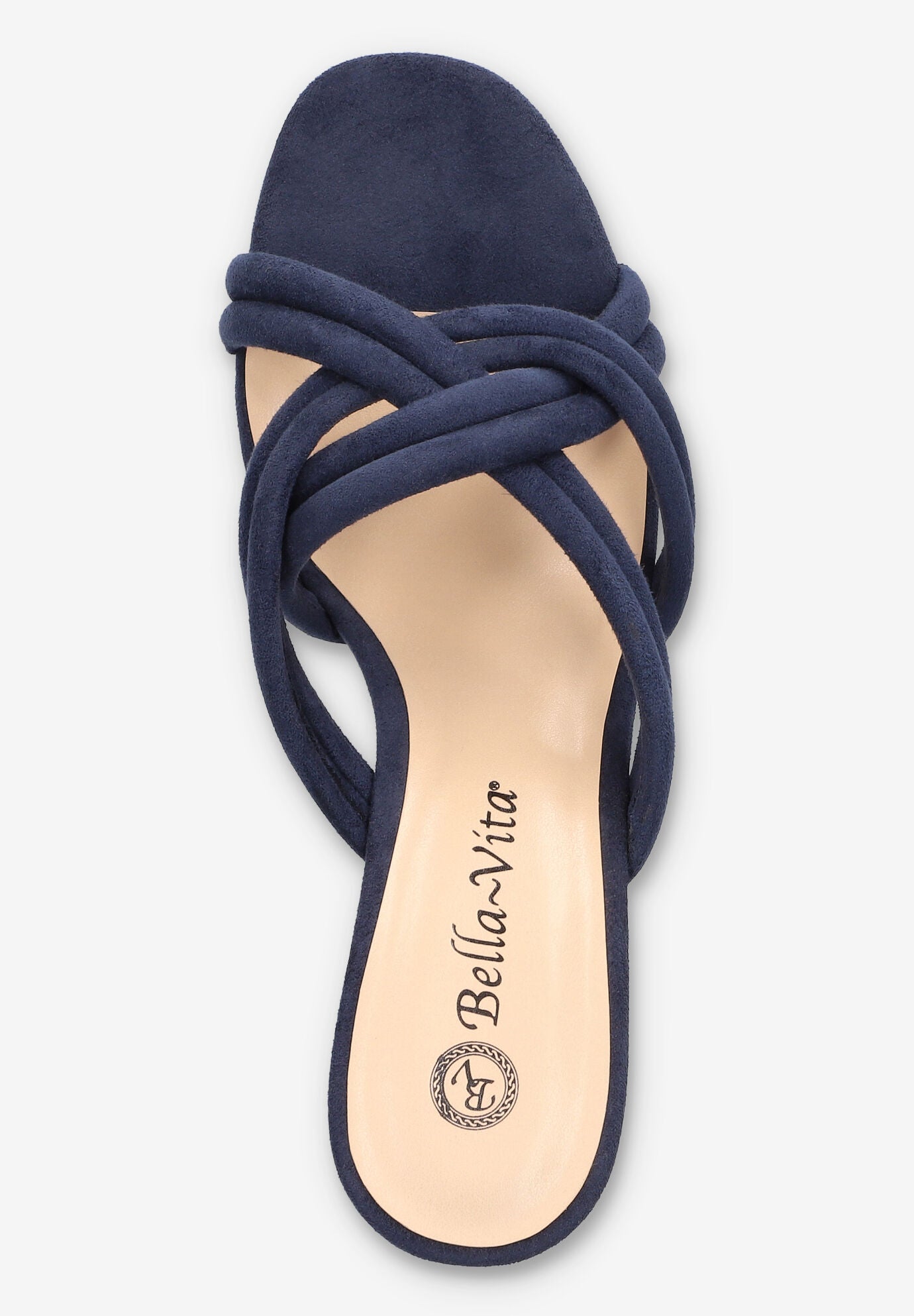 Carmen Heeled Sandal, NAVY SUEDE, alternate image number 6