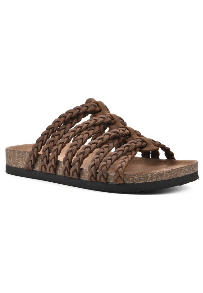 Hamza Casual Sandal, BROWN LEATHER, hi-res image number null
