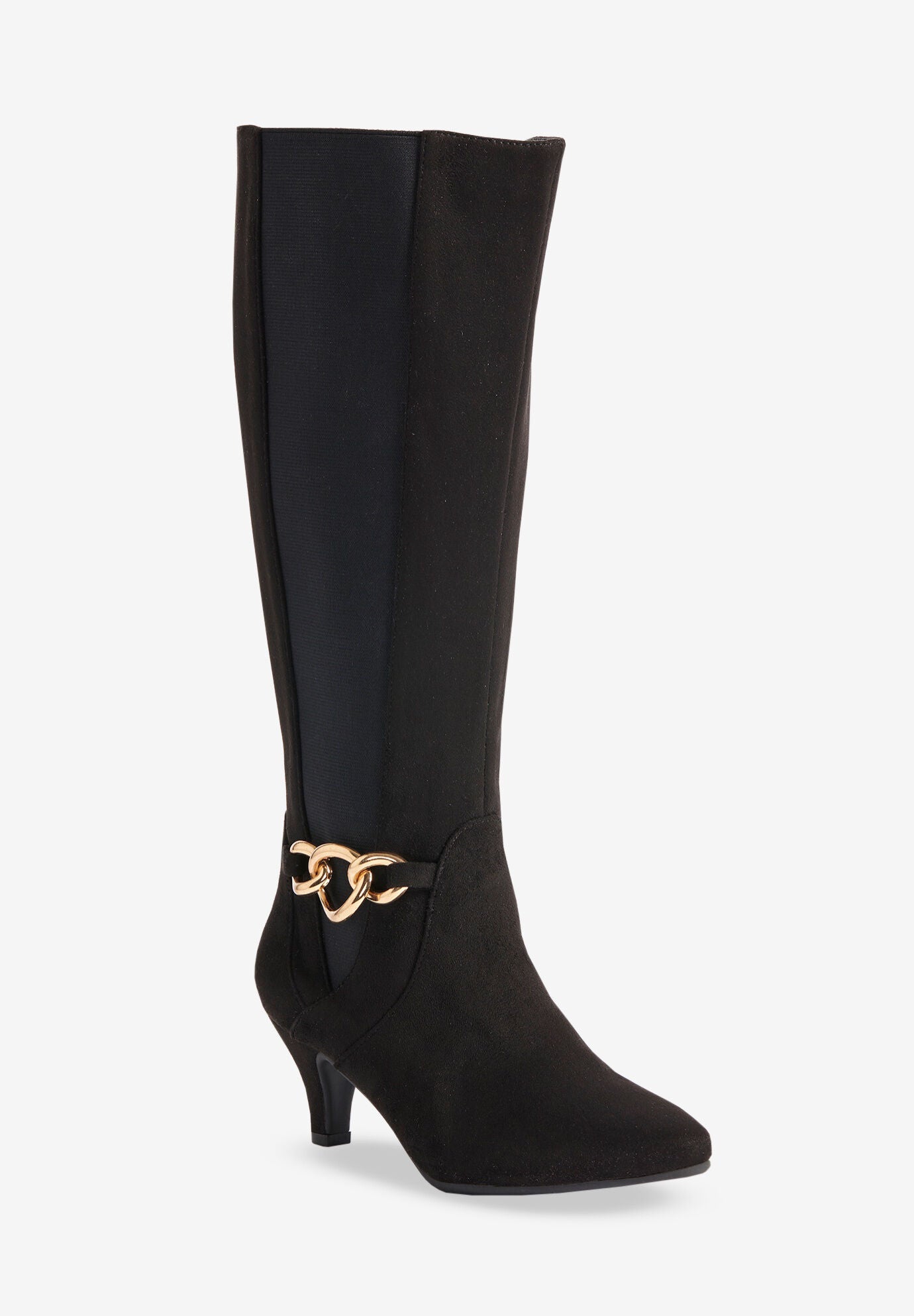 Woman within altissime wide calf boots