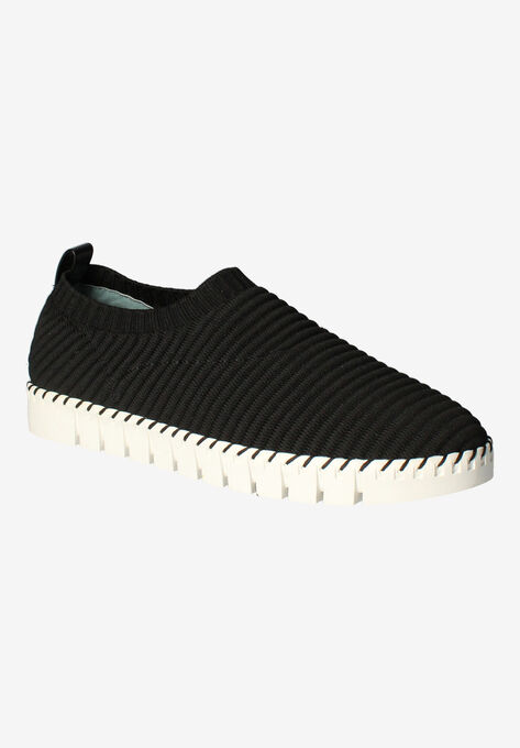 Ansha Slip On Sneaker, BLACK WHITE, hi-res image number null
