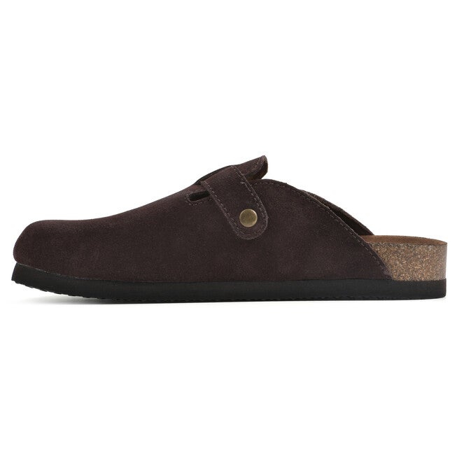 Bari Footbeds Clog, BROWN SUEDE, alternate image number 3