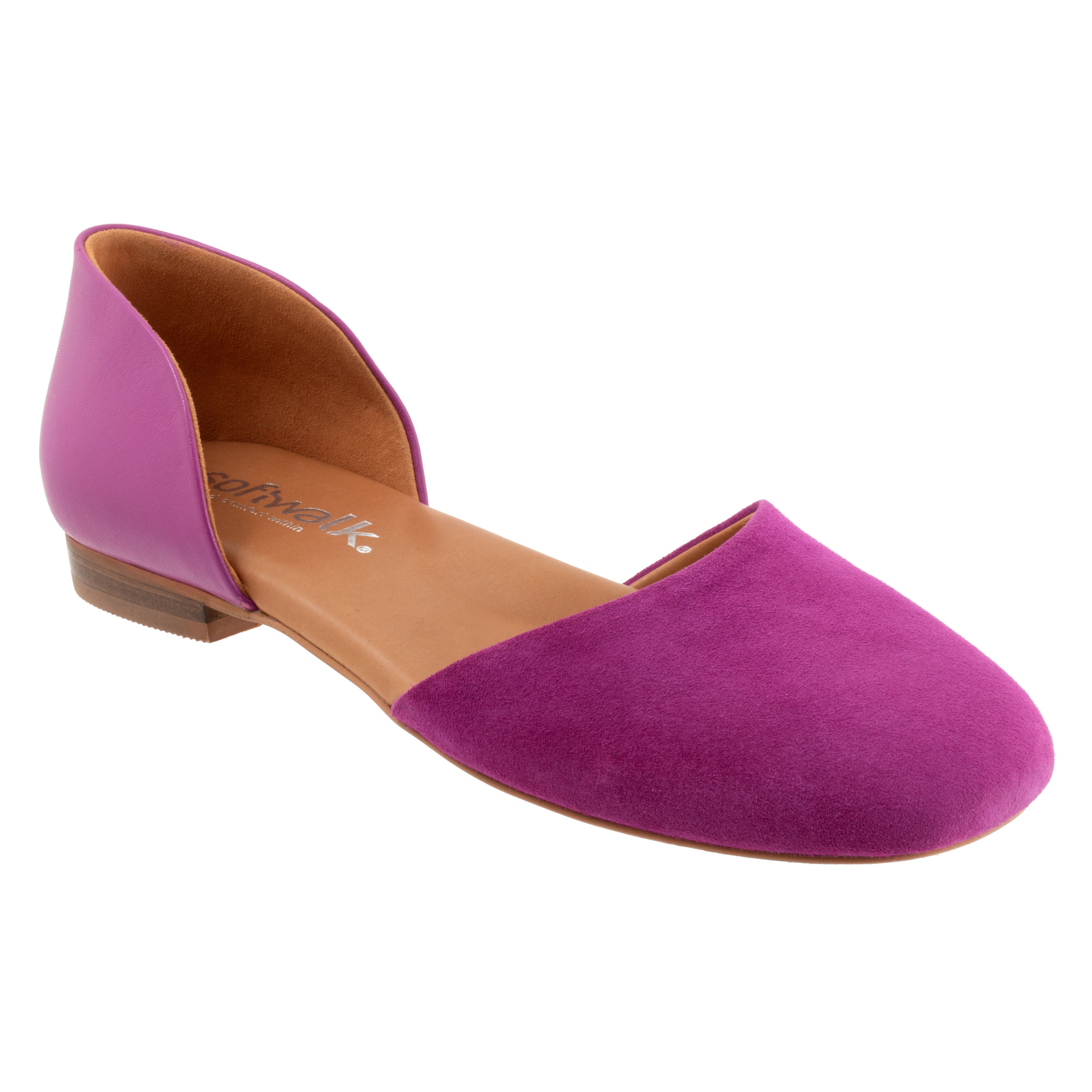 Kamari Flat, MAGENTA SUEDE, hi-res image number 0