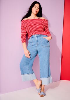 Long-Sleeve Off-The-Shoulder Top
