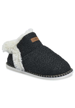 Textured Knit Ankleboot Slippers