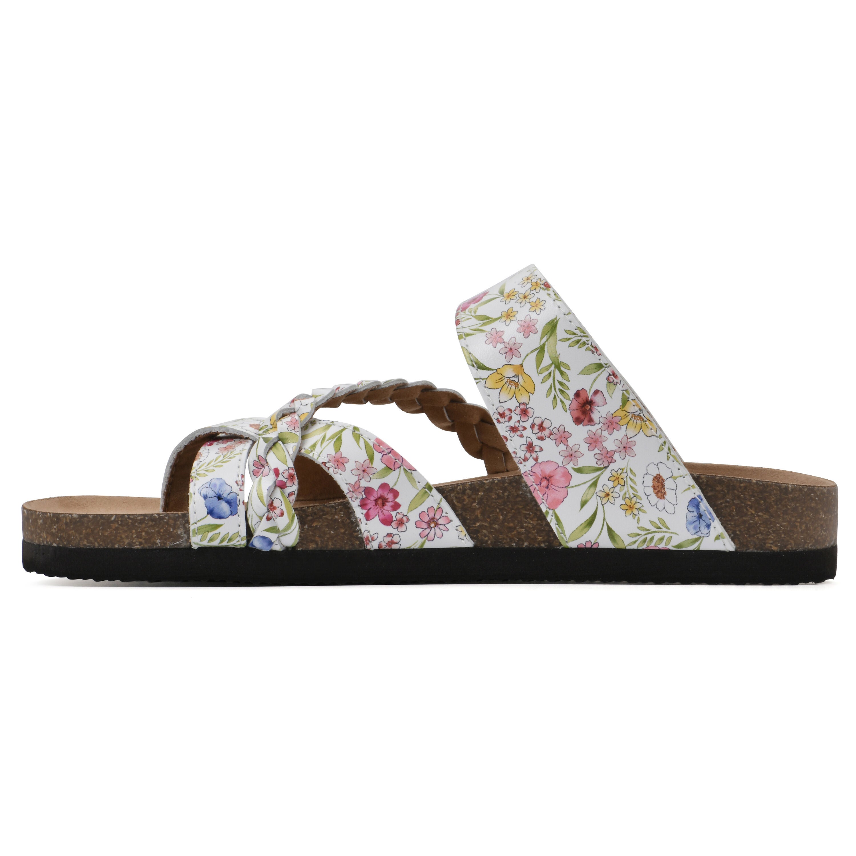 Hazy Footbeds Sandal, WHITE MULTI FLORAL, alternate image number 3