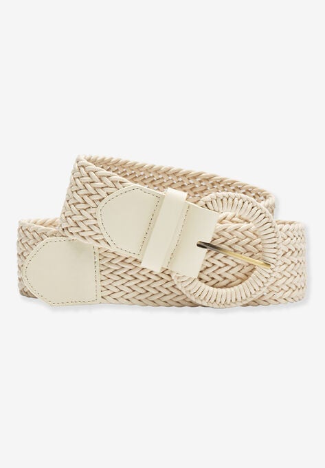 Braided Belt, IVORY, hi-res image number null
