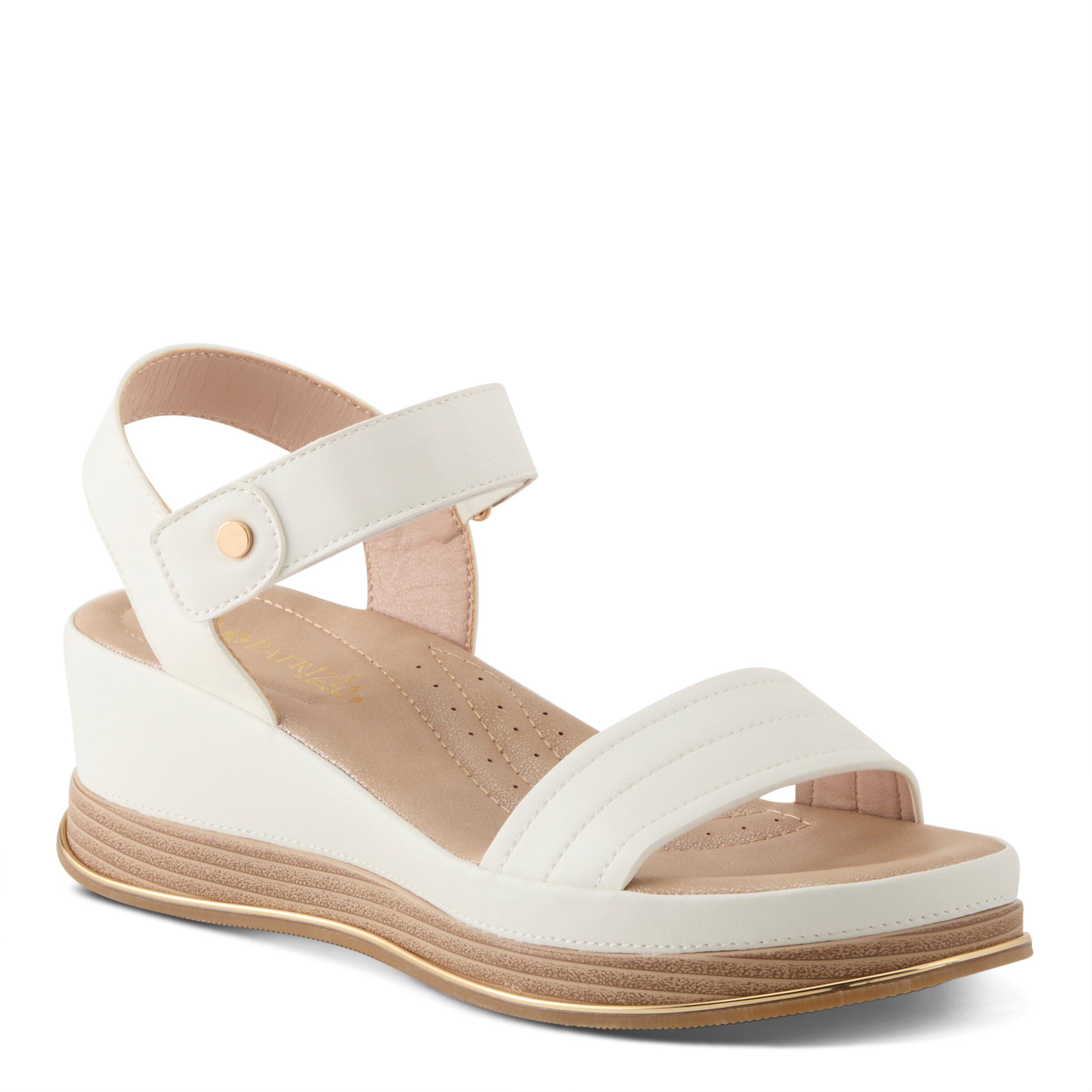 Sahil Wedge Sandal, WHITE, hi-res image number 0