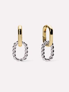 Double Hoop Earrings - Ash Double