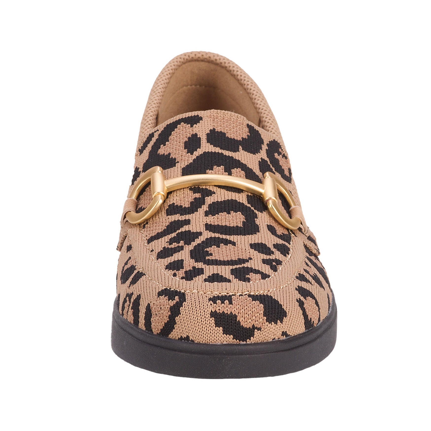 Gwyneth Stretch Knit Loafer, LEOPARD, alternate image number 4