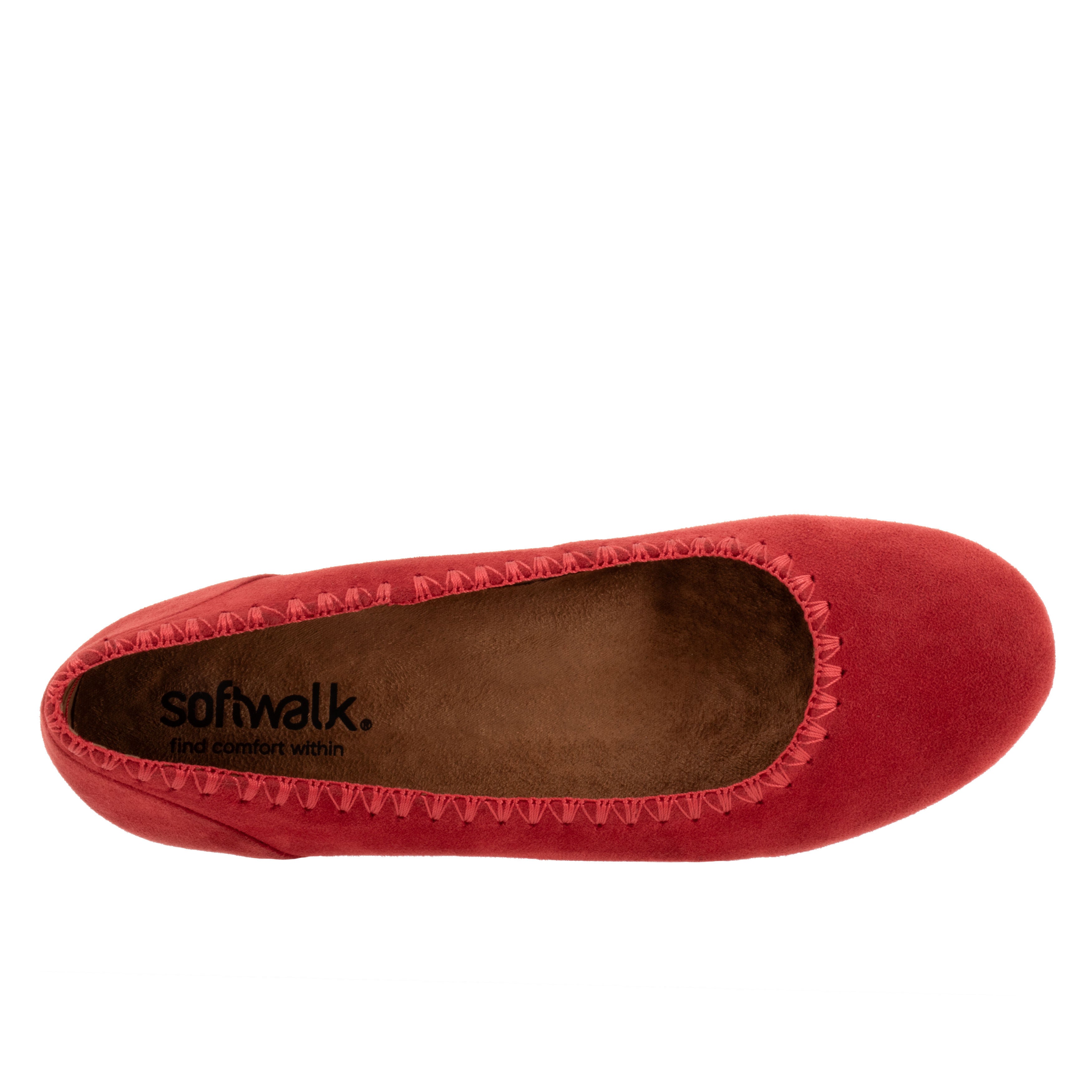 Sonoma Embroidery Flat, RED SUEDE, alternate image number 3