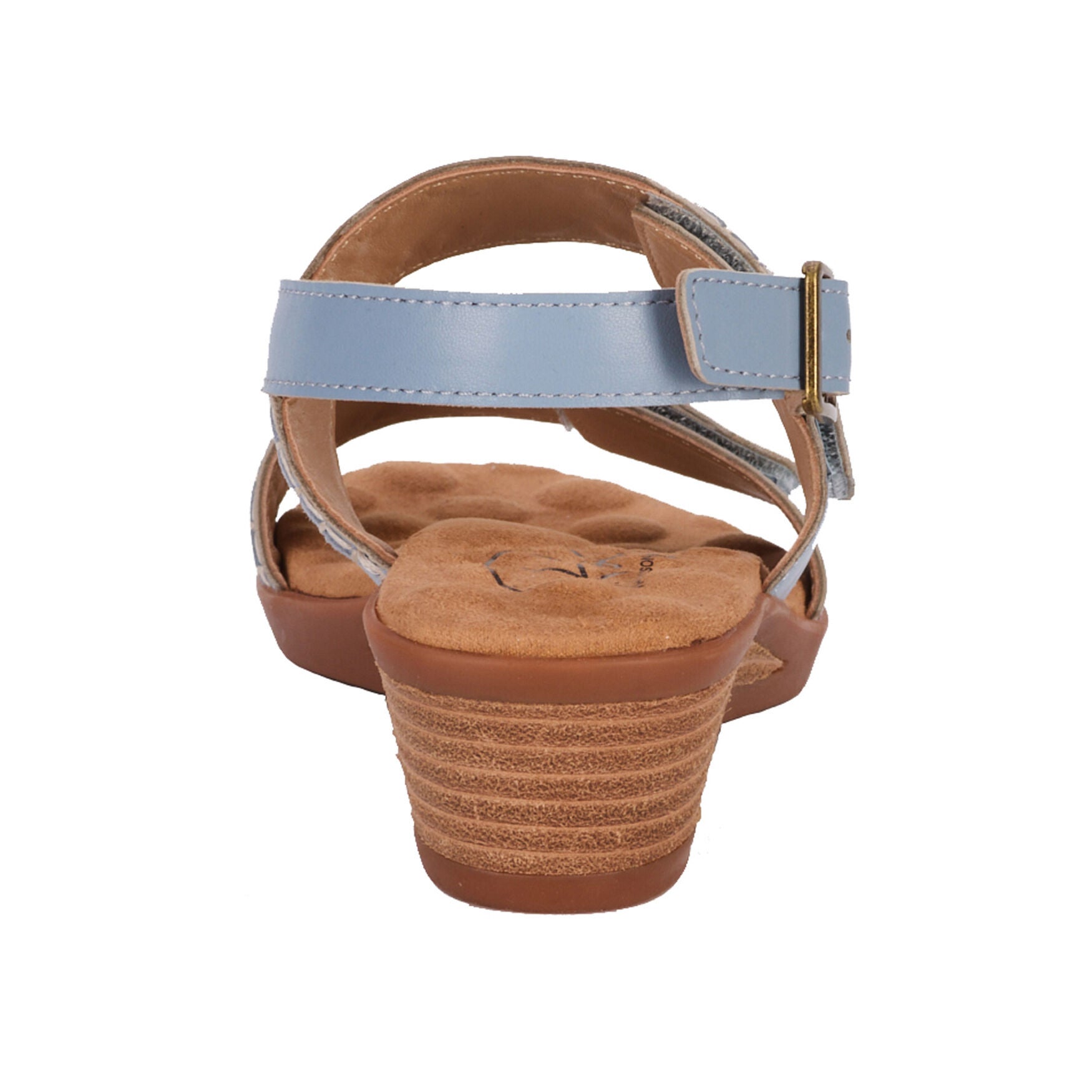 Kateri Sandal, FADED DENIM LEATHER, on-hover image number 1