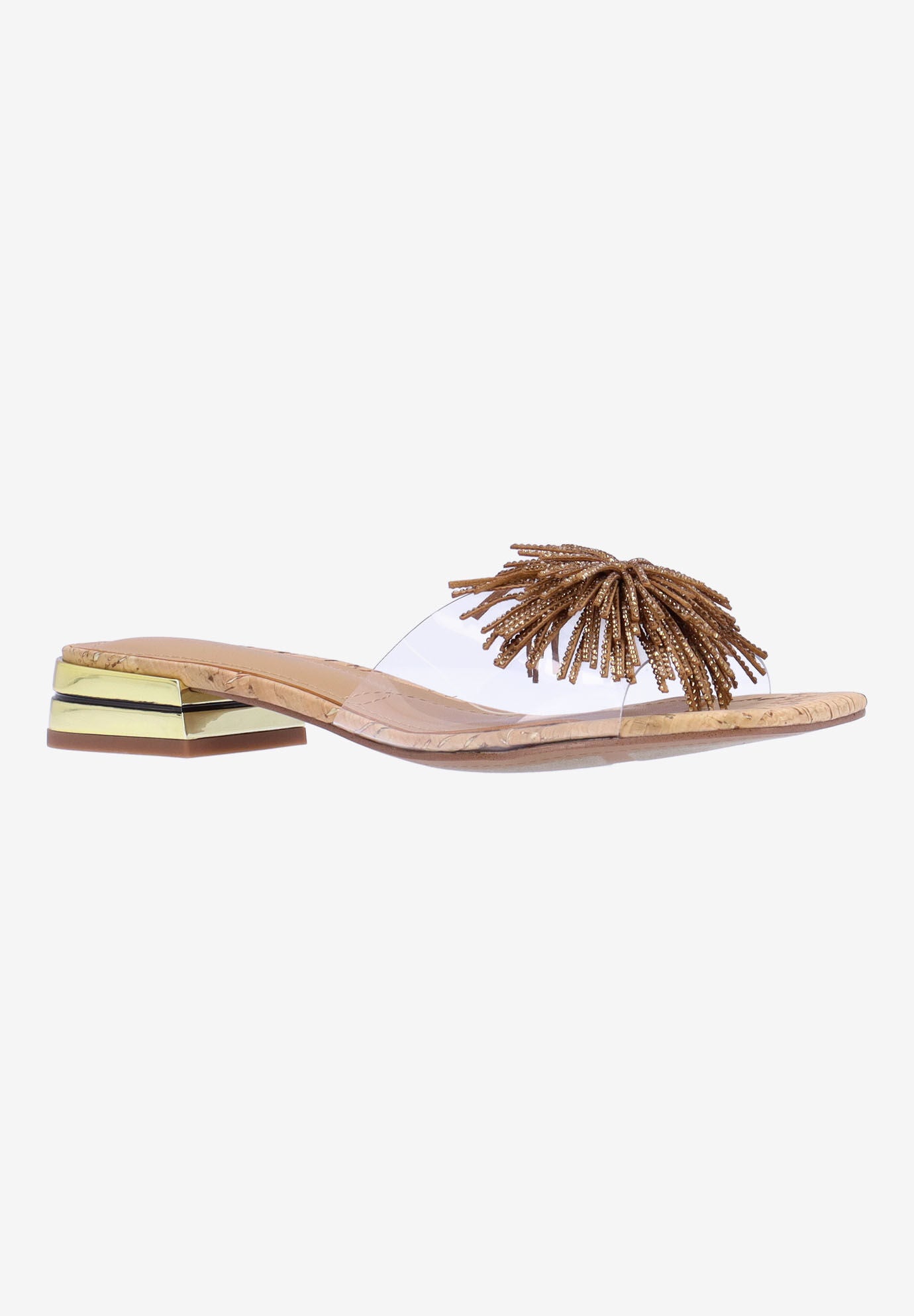 Cherita Sandal, CLEAR NATURAL GOLD, hi-res image number 0
