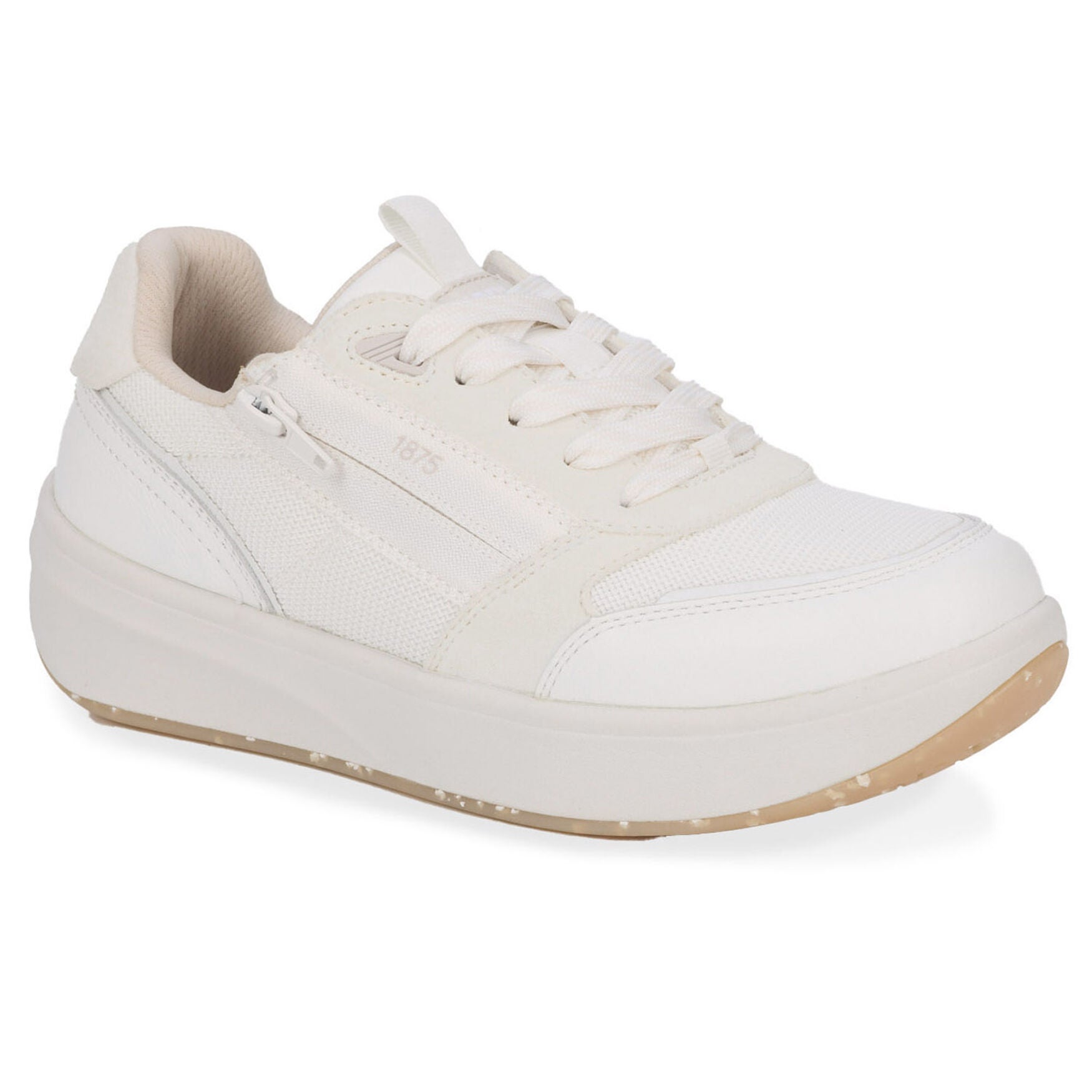 Happy Double Zip Sneaker, WHITE, hi-res image number 0