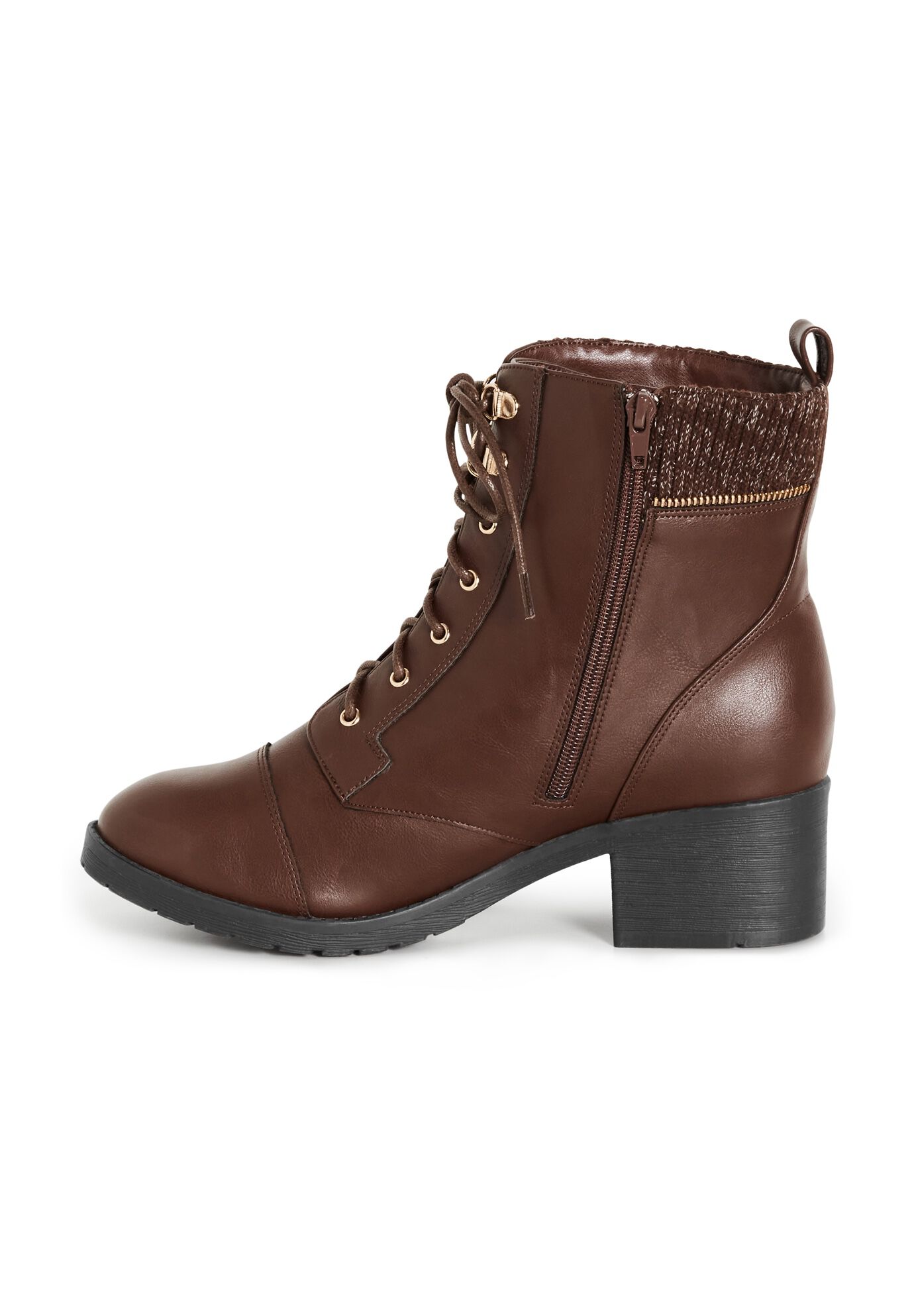 WIDE FIT Rita Ankle Boot, BROWN, alternate image number 3