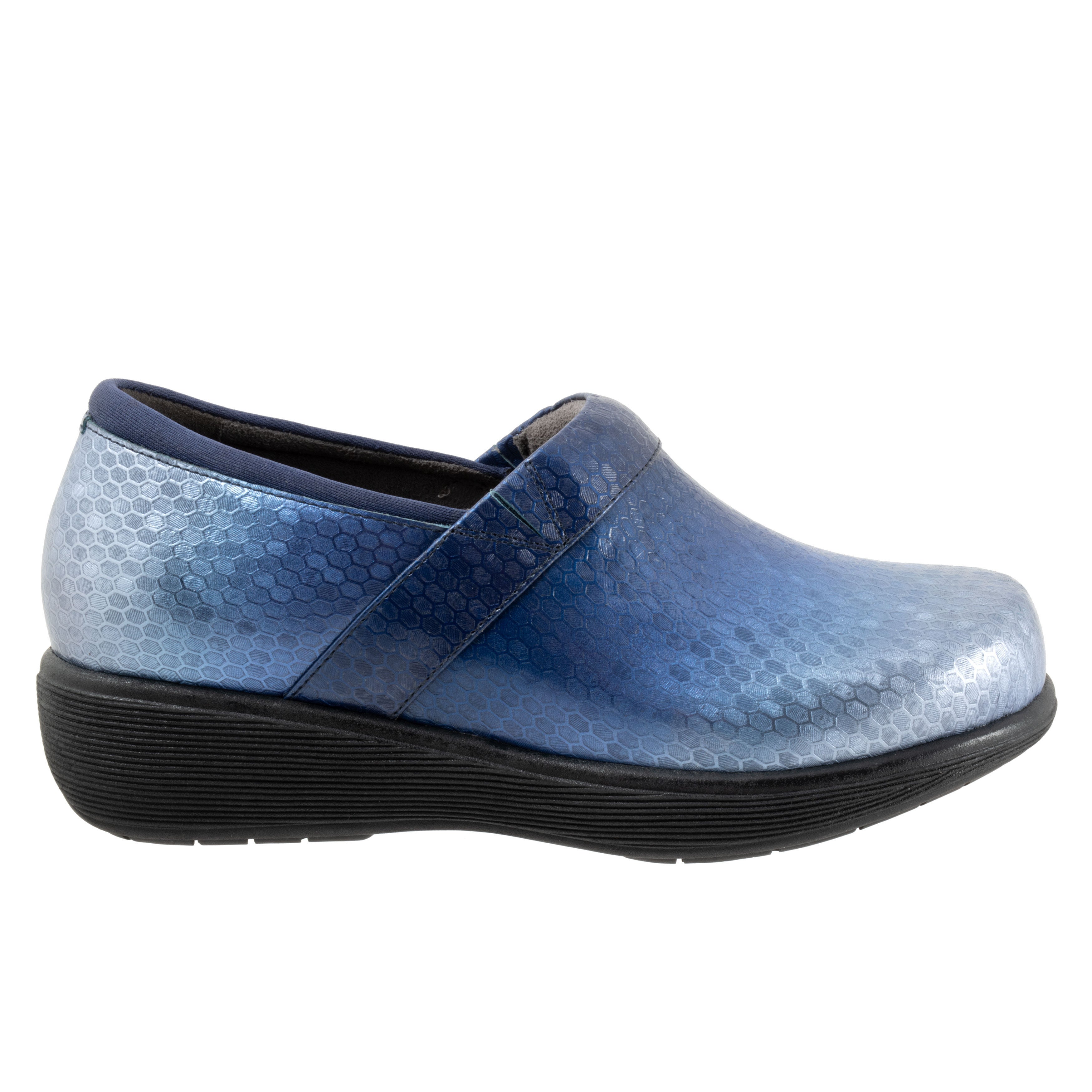 Meredith Sport Clog, BLUE EMBOSSED, alternate image number 4