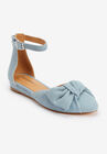 The Sadie Flat By Comfortview, LIGHT DENIM, hi-res image number null