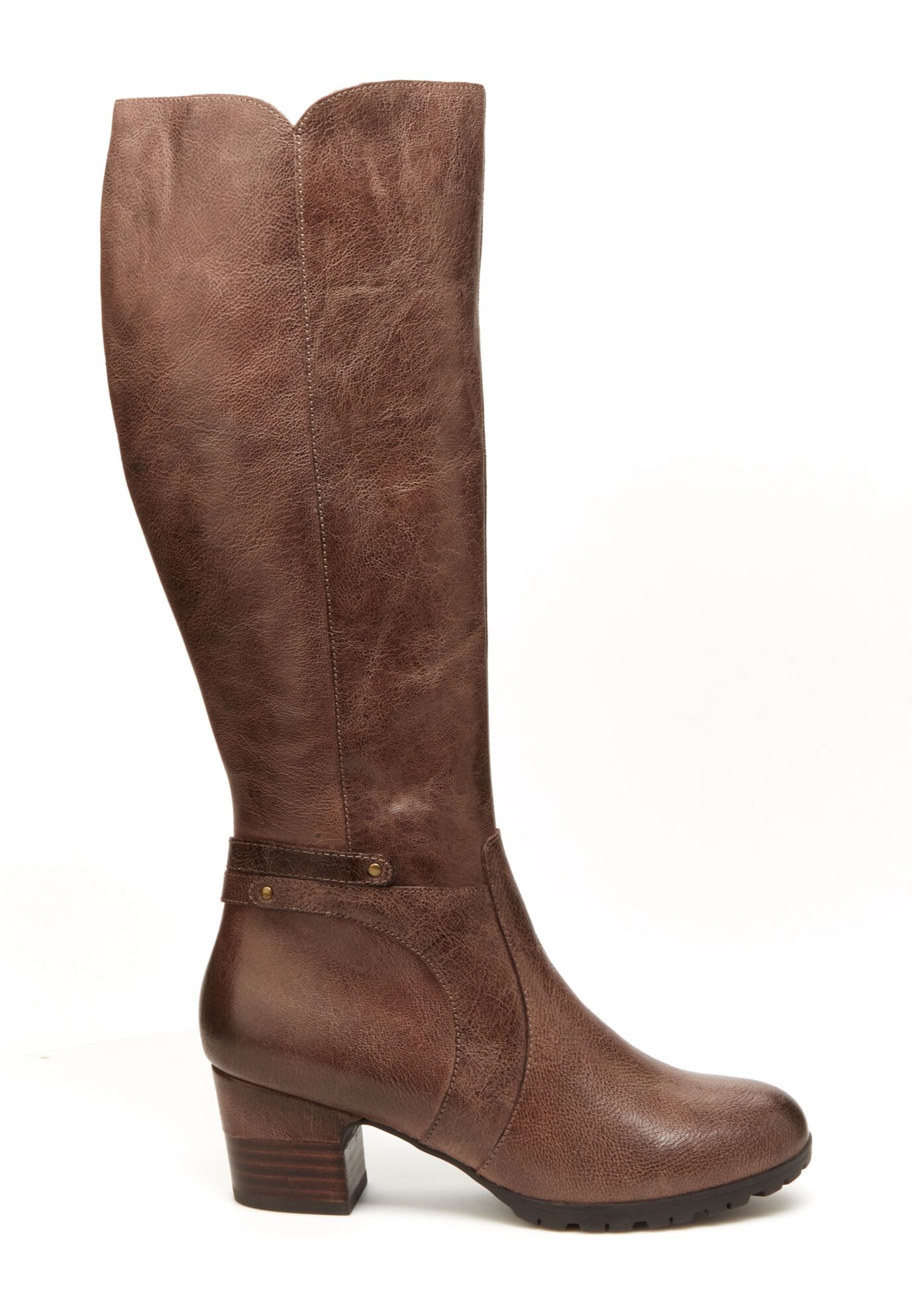 Wide Calf Chai Boots by Jambu Tobacco Woman Within