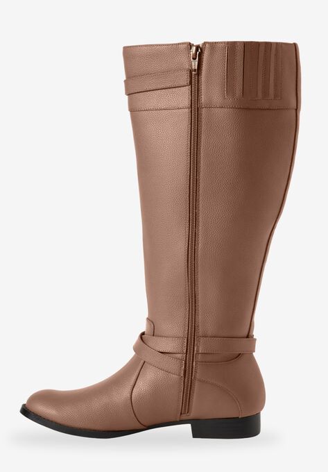 The Janis Wide Calf Leather Boot, , alternate image number null