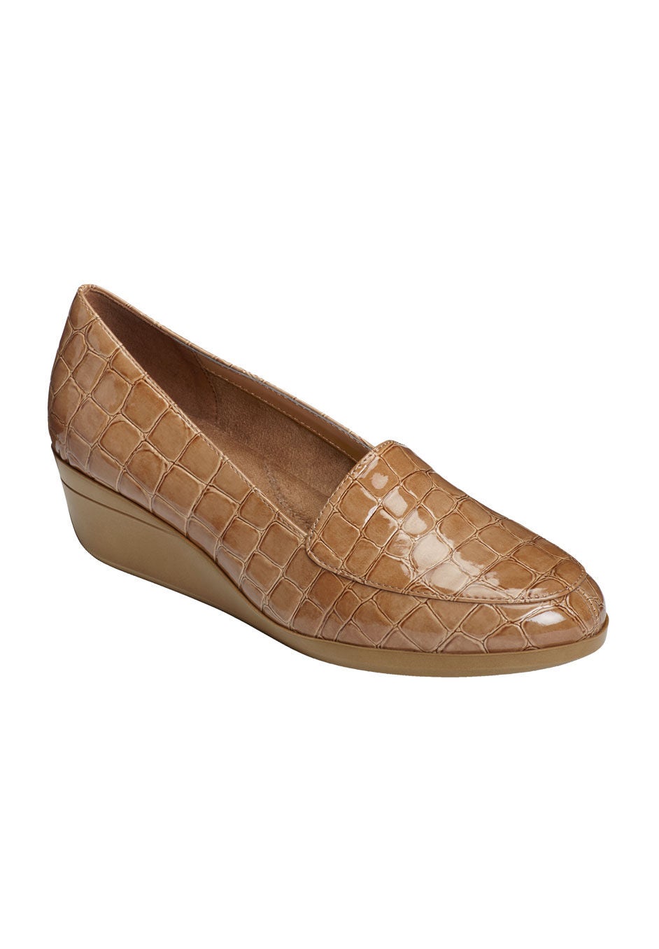 True Match Slip-Ons by Aerosoles&reg;, TAN CROCO, hi-res image number 0
