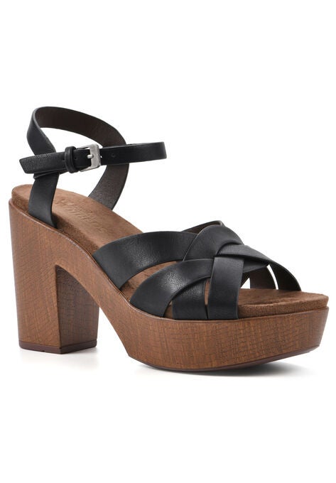 Achiever Dressy Sandal, BLACK BURNISHED SMOOTH, hi-res image number null