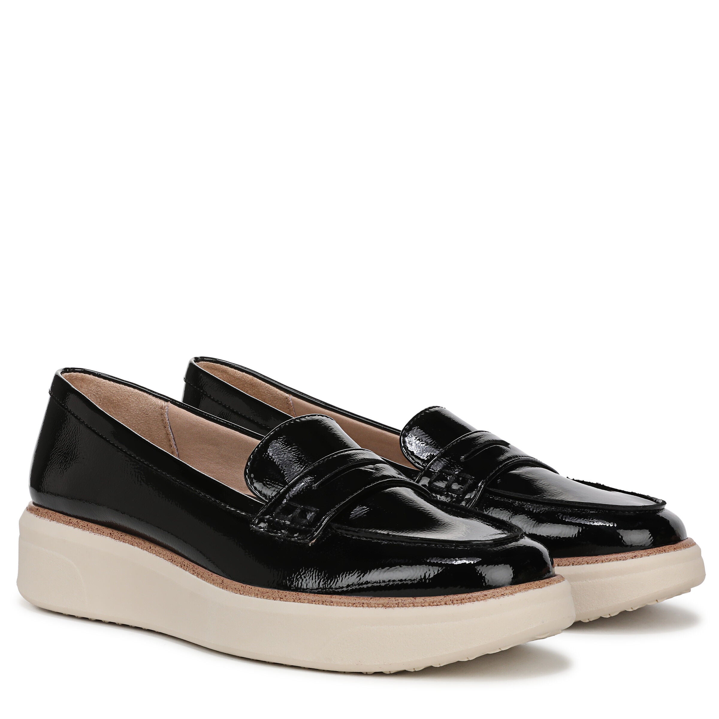 Chelsea Platform Flat, BLACK PATENT, alternate image number 2