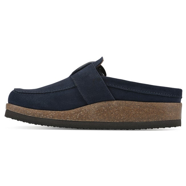 Bueno Footbeds Clog, NAVY SUEDE, alternate image number 3