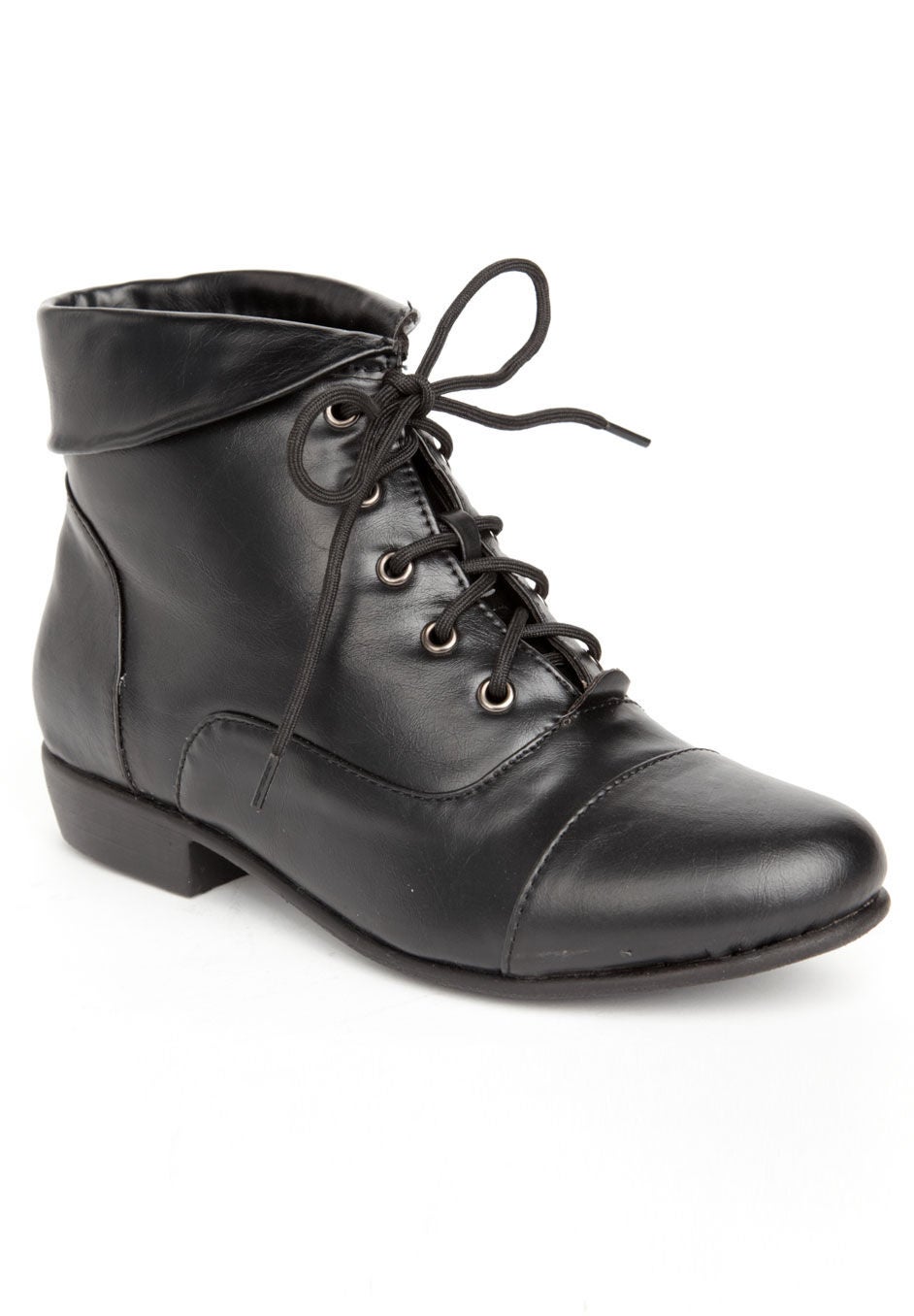 Woman within booties store