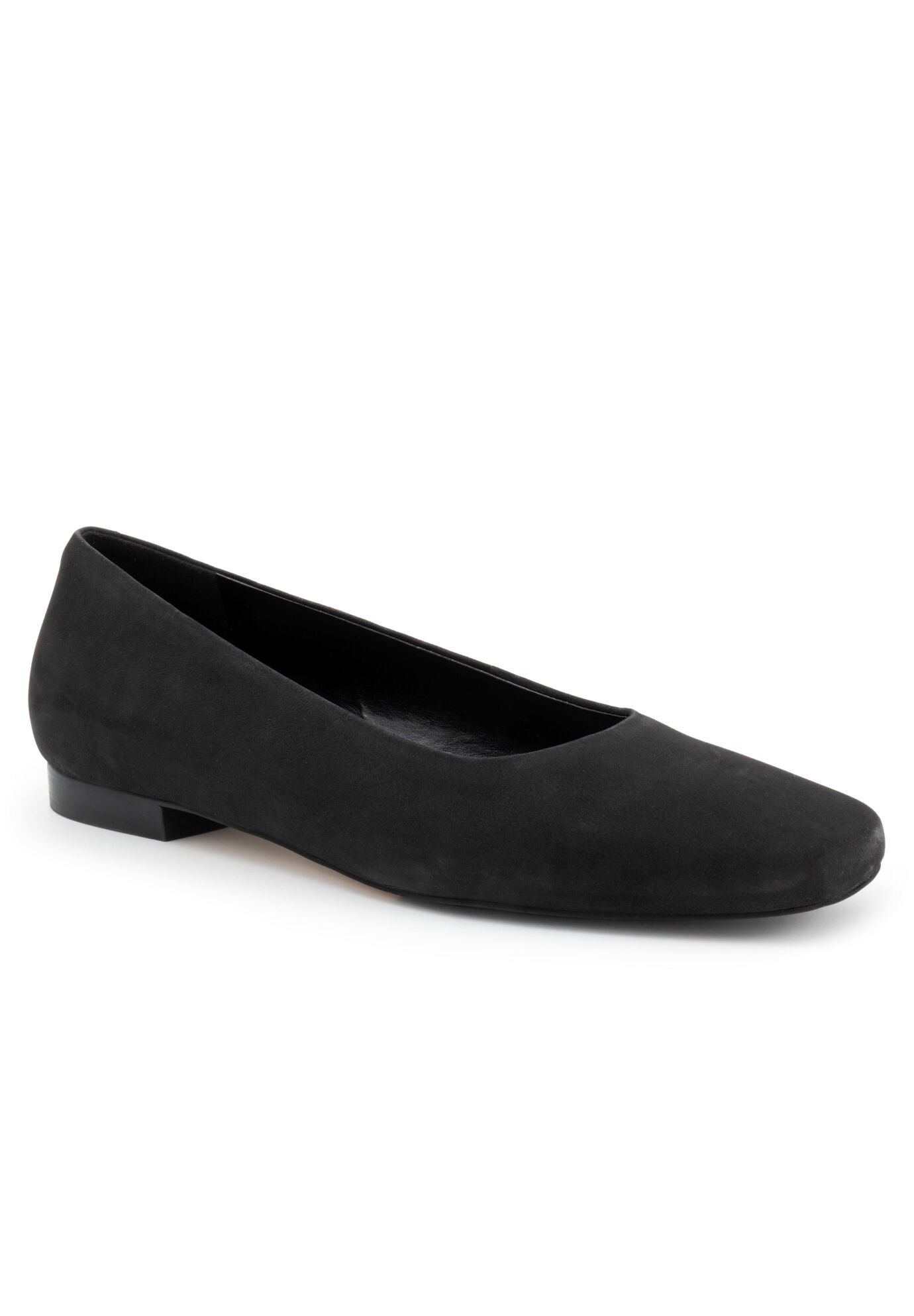 Honor Slip On Flat, BLACK NUBUCK, hi-res image number 0
