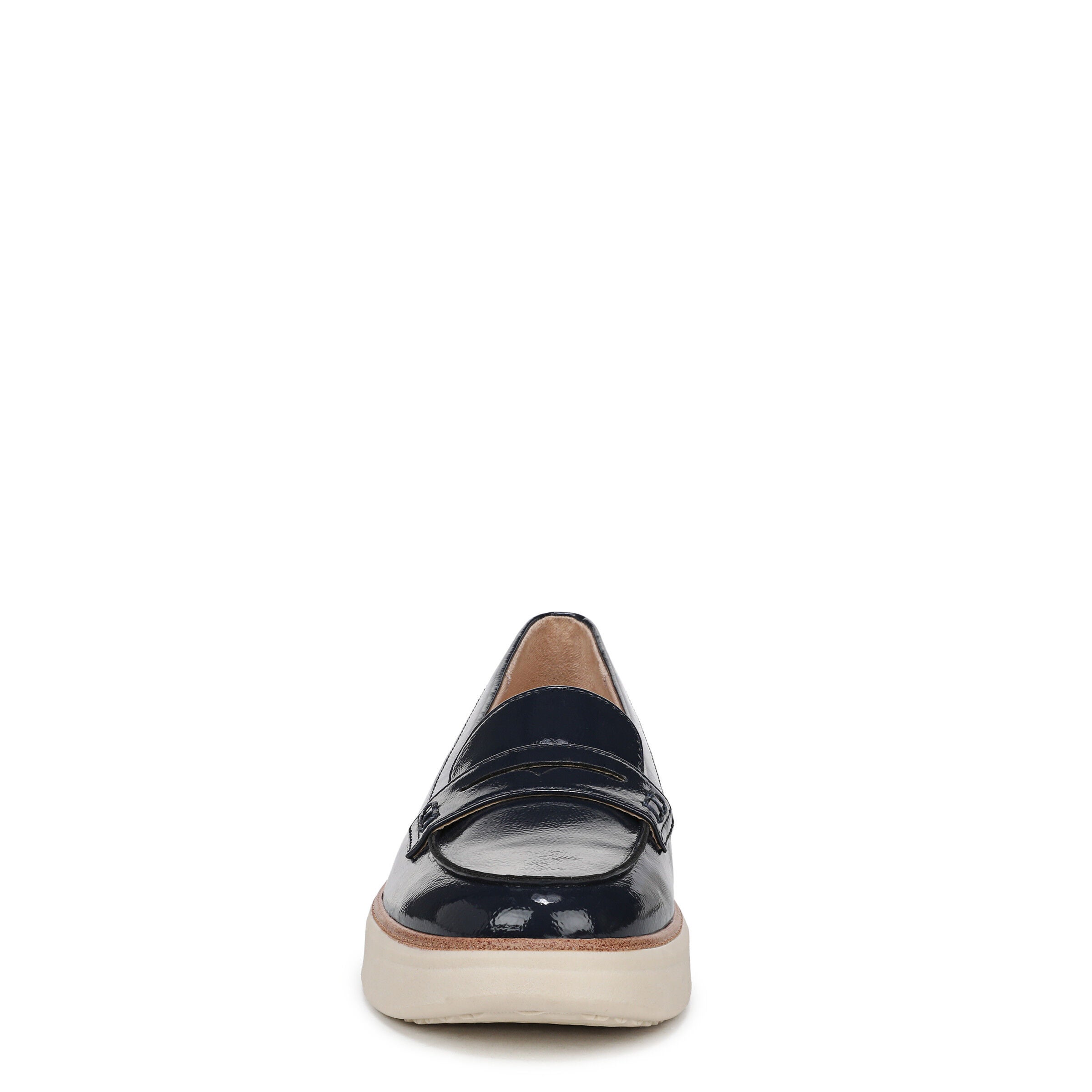 Chelsea Platform Flat, LUX NAVY LEATHER, alternate image number 4