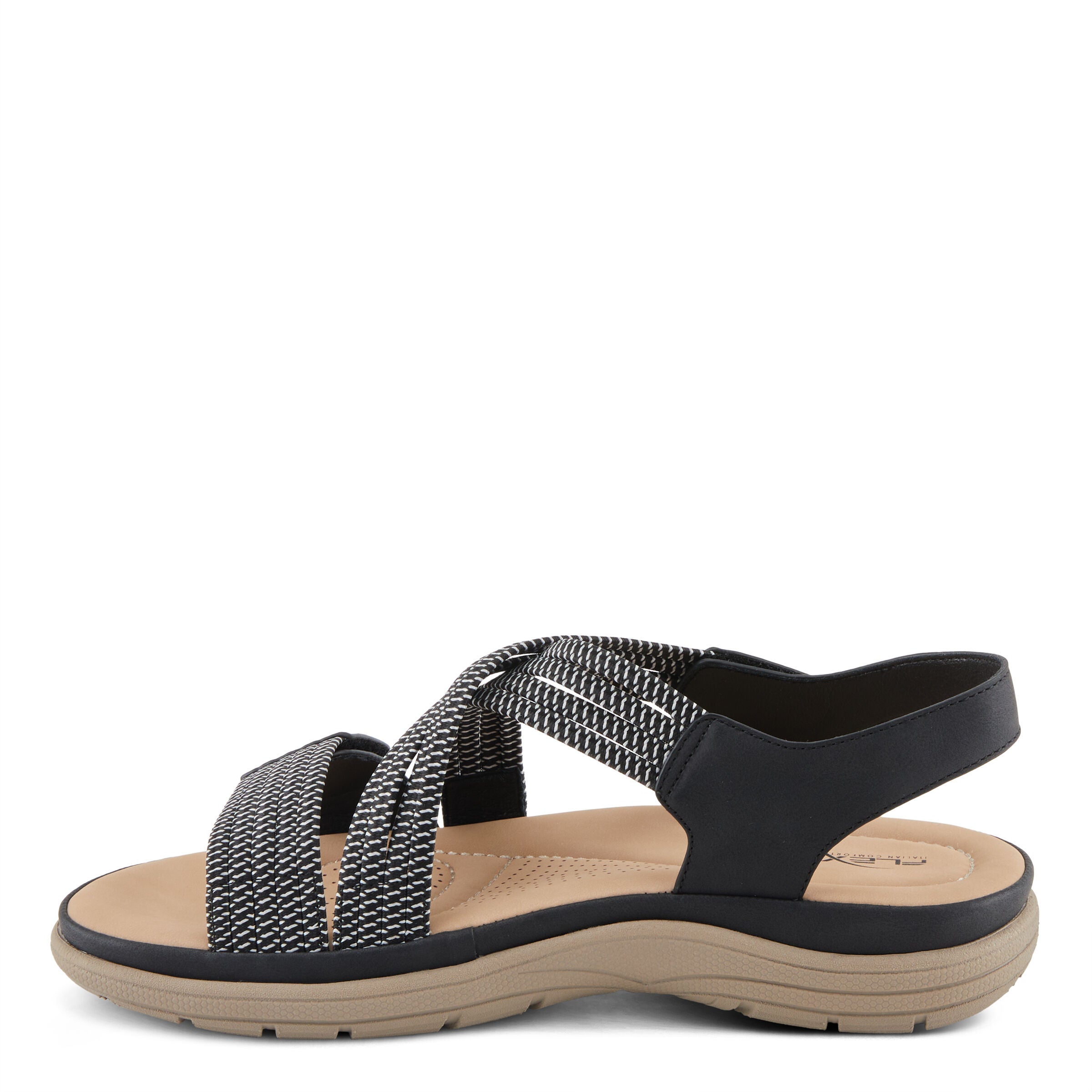 Crossbeam Sandal, BLACK, alternate image number 2