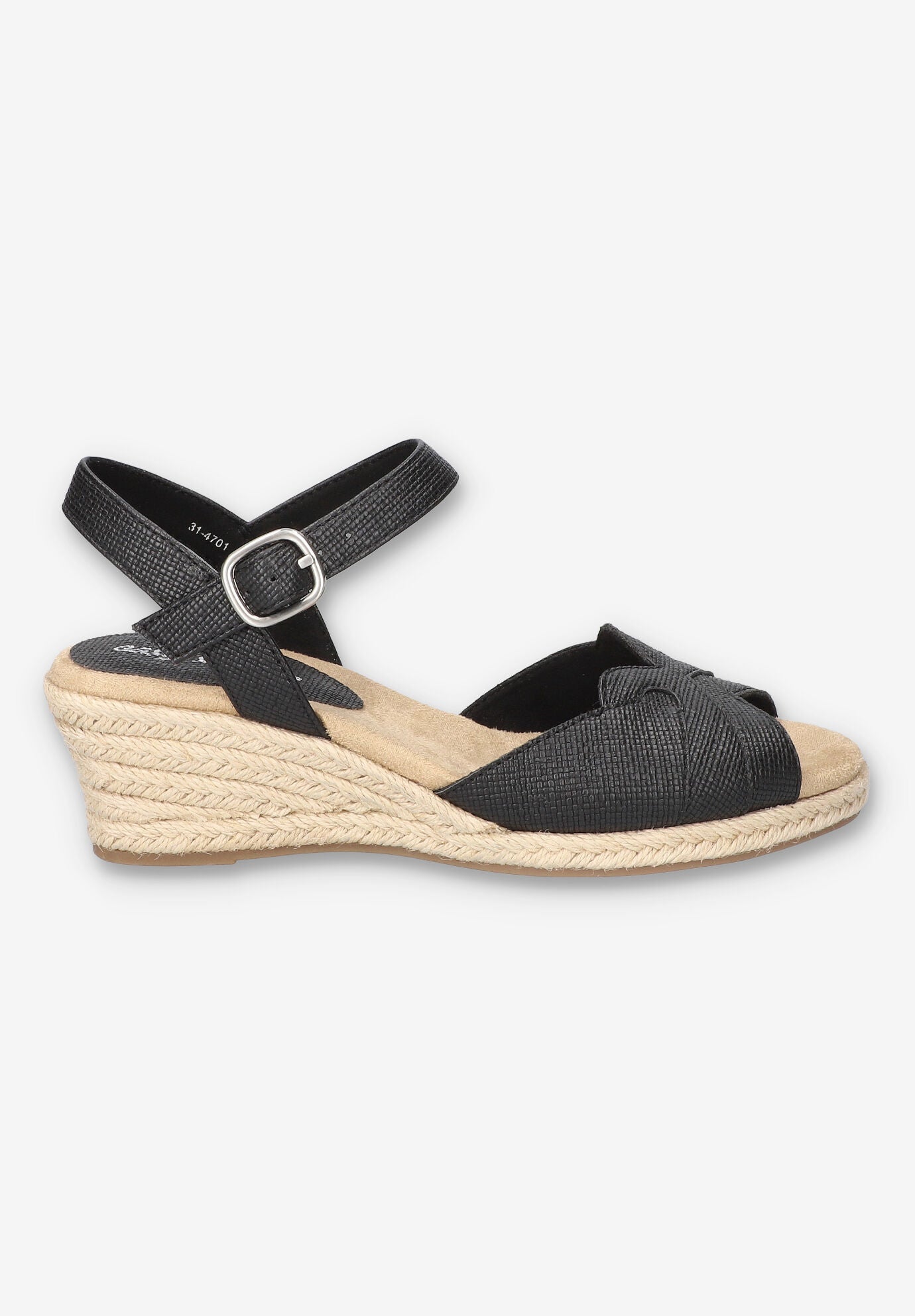 Miramar Espadrille Wedge Sandal, BLACK, alternate image number 2