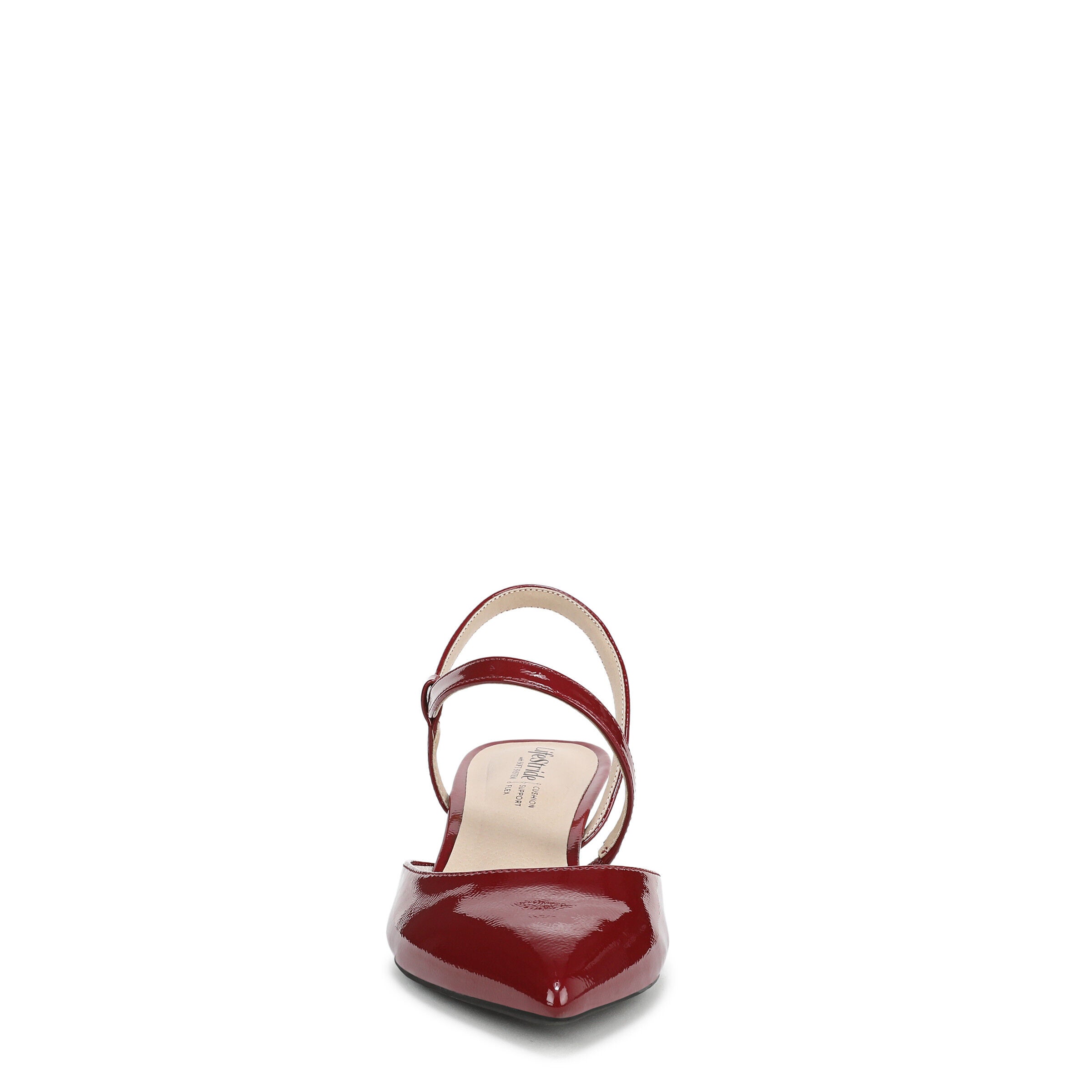 Minimalist Dress Slingback, DARK CHERRY PATENT, alternate image number 4
