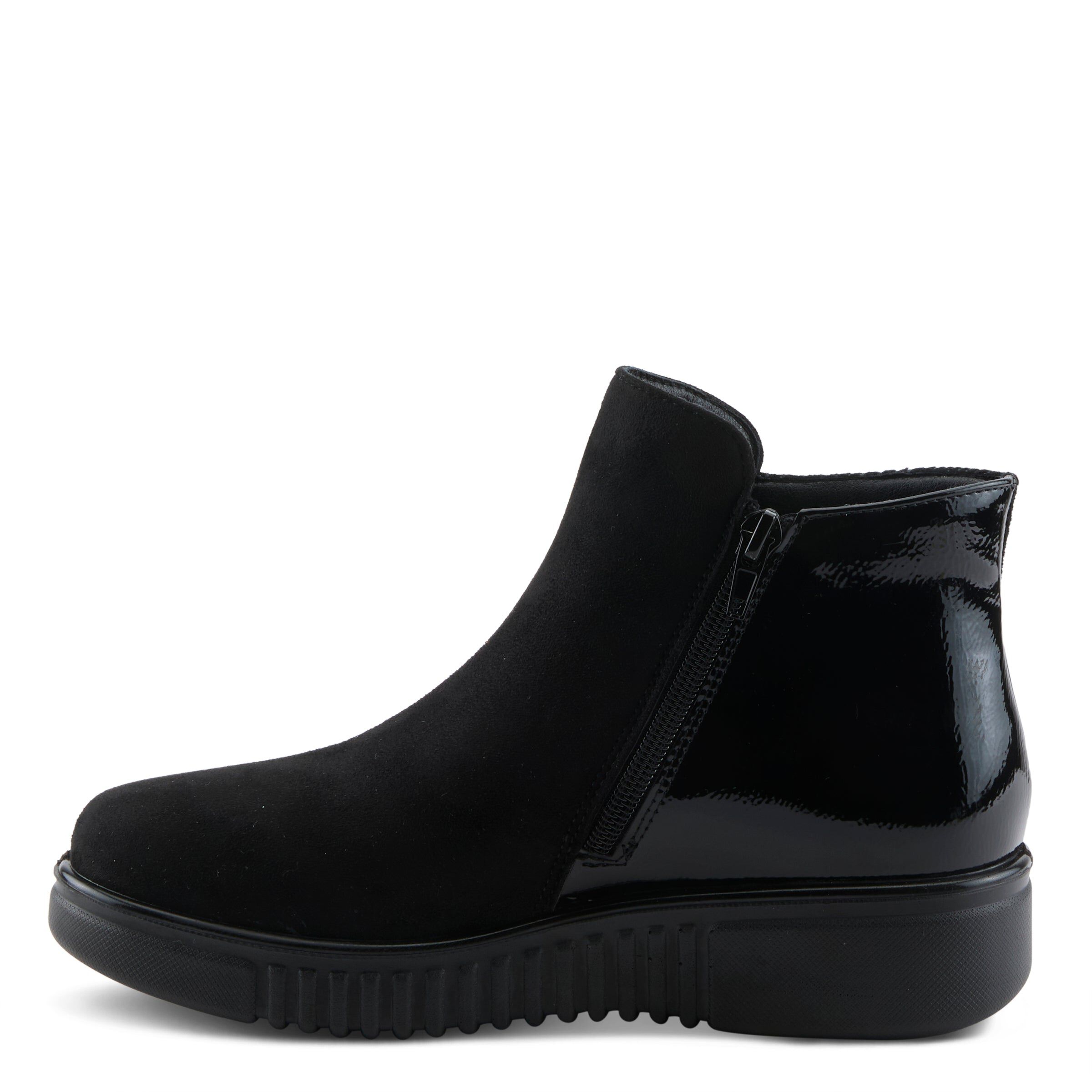 Baglama Bootie, BLACK FAUX SUEDE, alternate image number 2