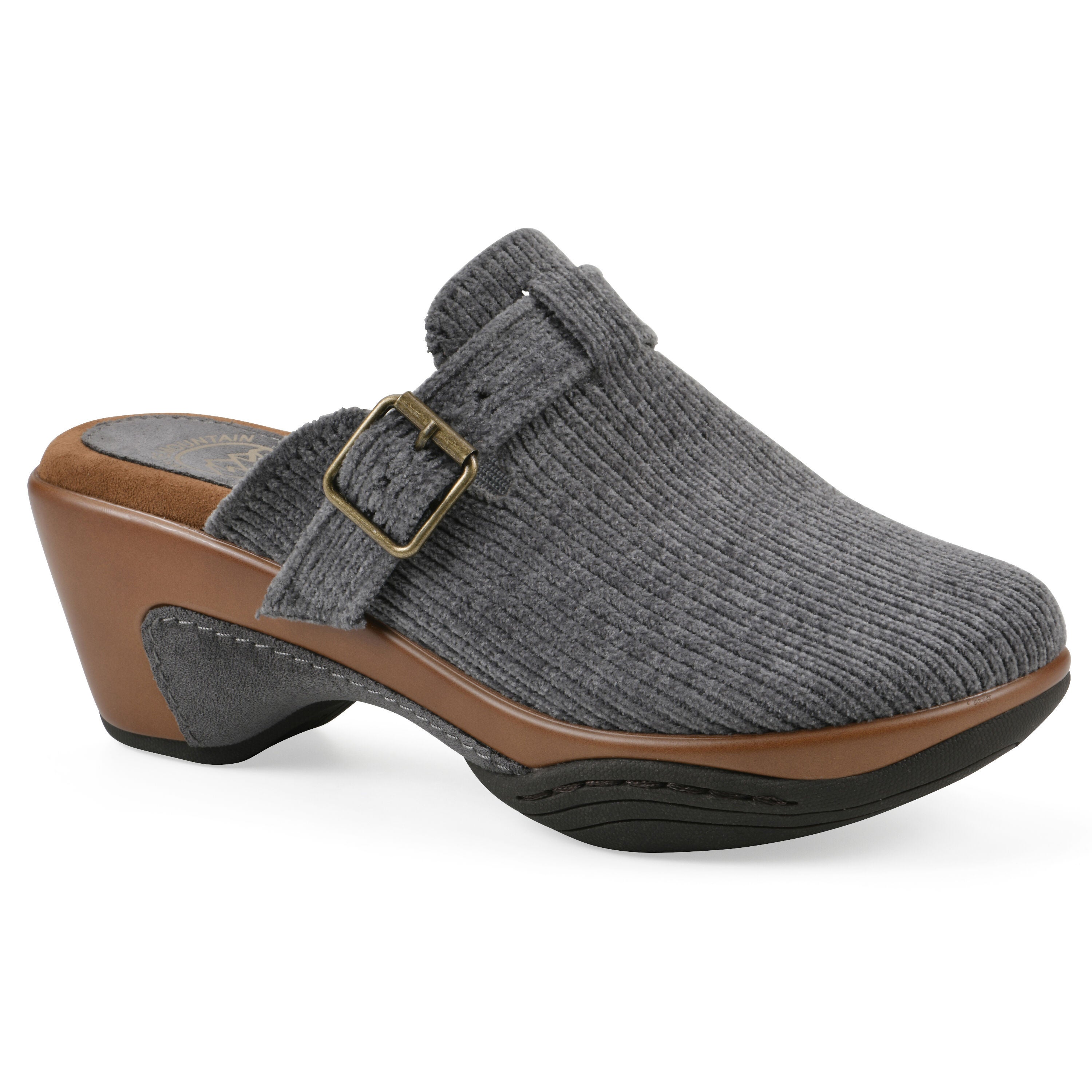 Vias Slip-on Clog, BLUE STEEL FABRIC, hi-res image number 0
