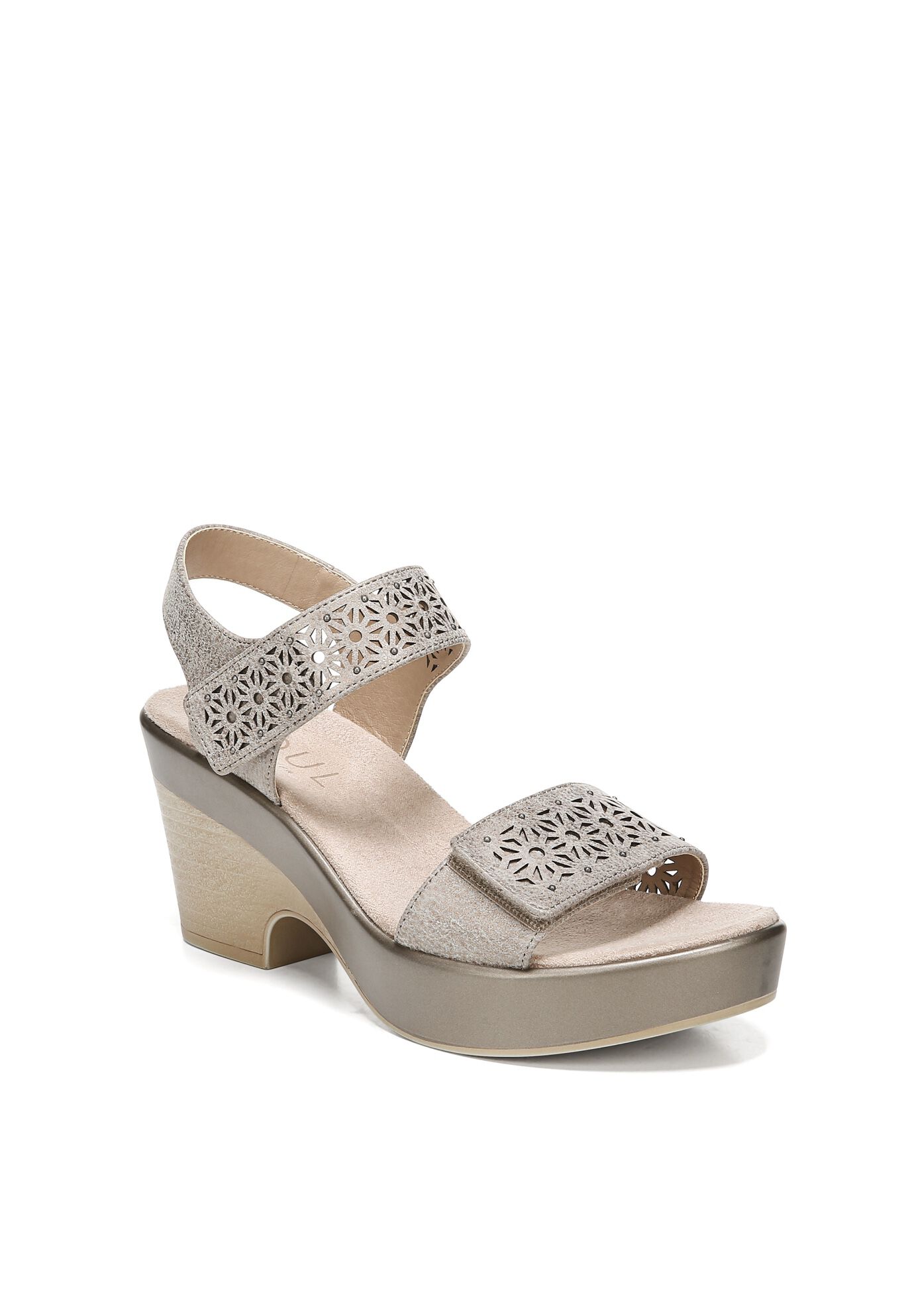 woman within wide sandals