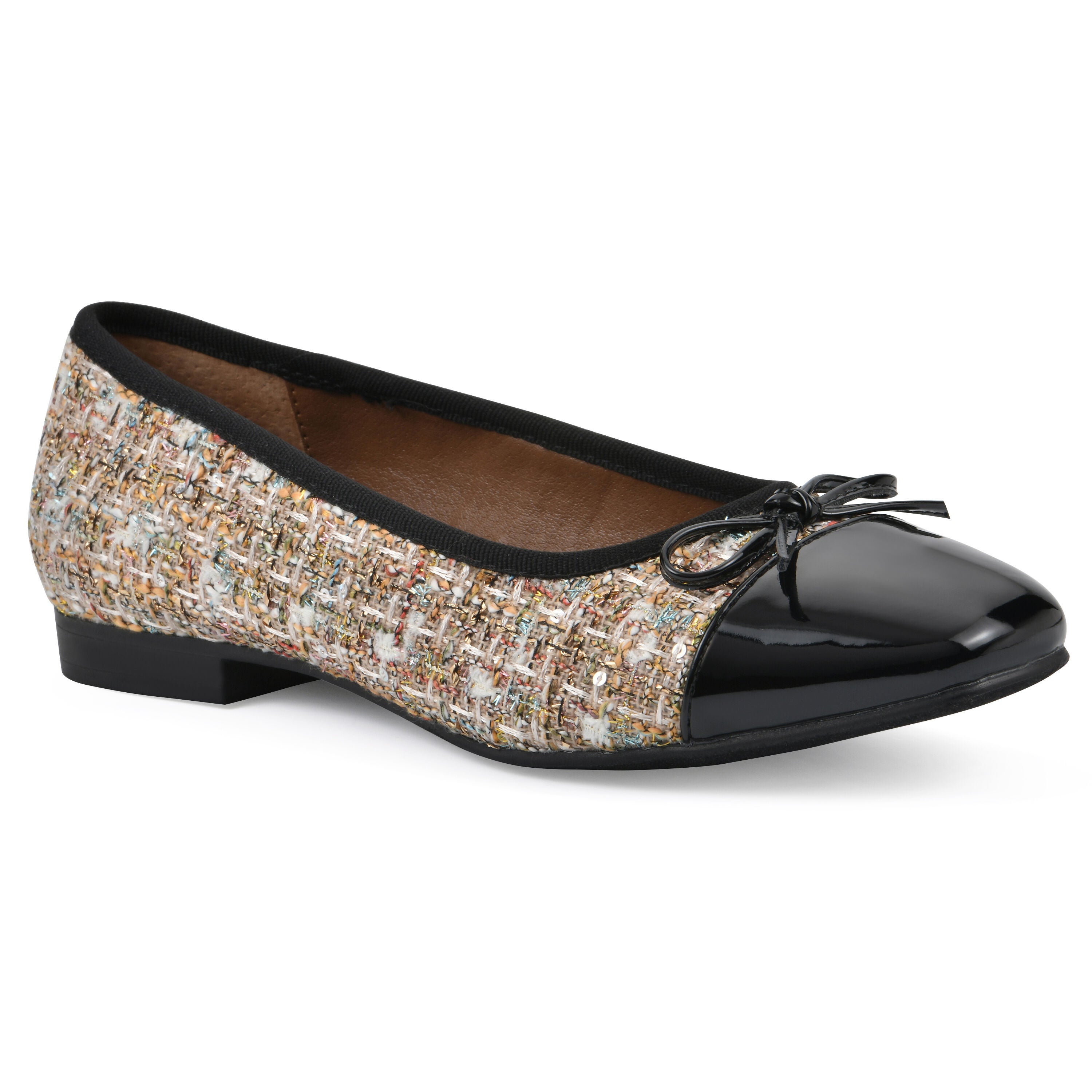 Bocci Ballet Flat, BEIGE BOUCLE FABRIC, hi-res image number 0